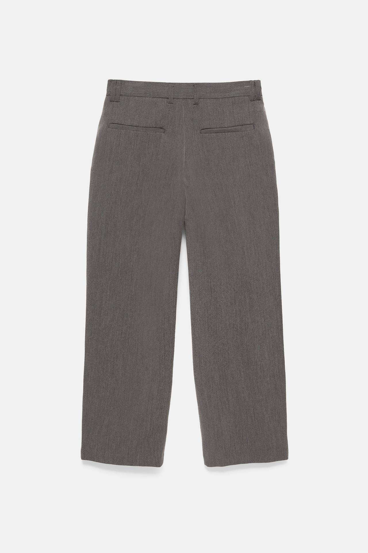 Straight tailored fit trousers — Anthracite grey