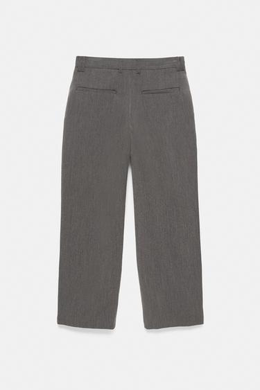 Straight tailored fit trousers — Anthracite grey 8