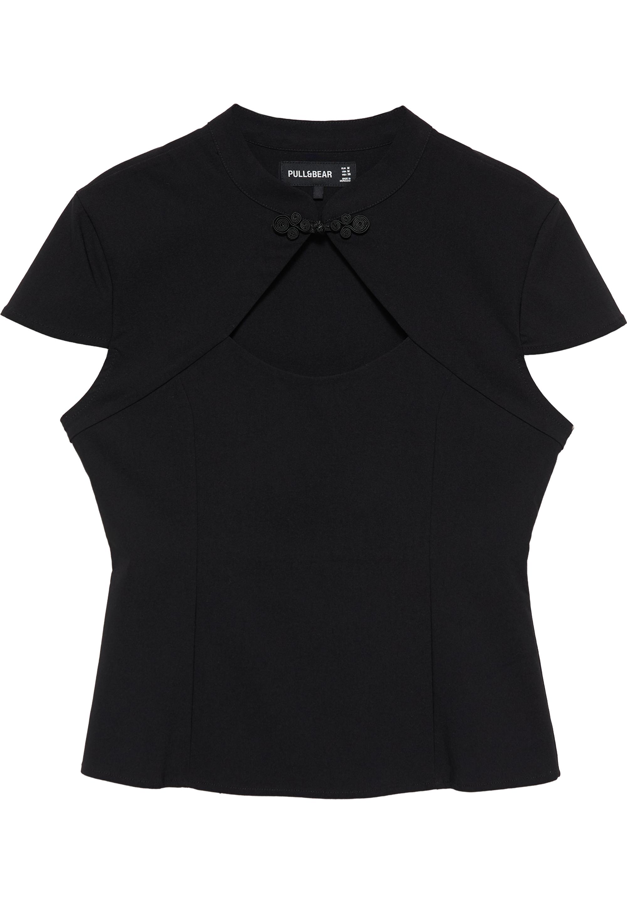 Frog fastening stand collar top — Black