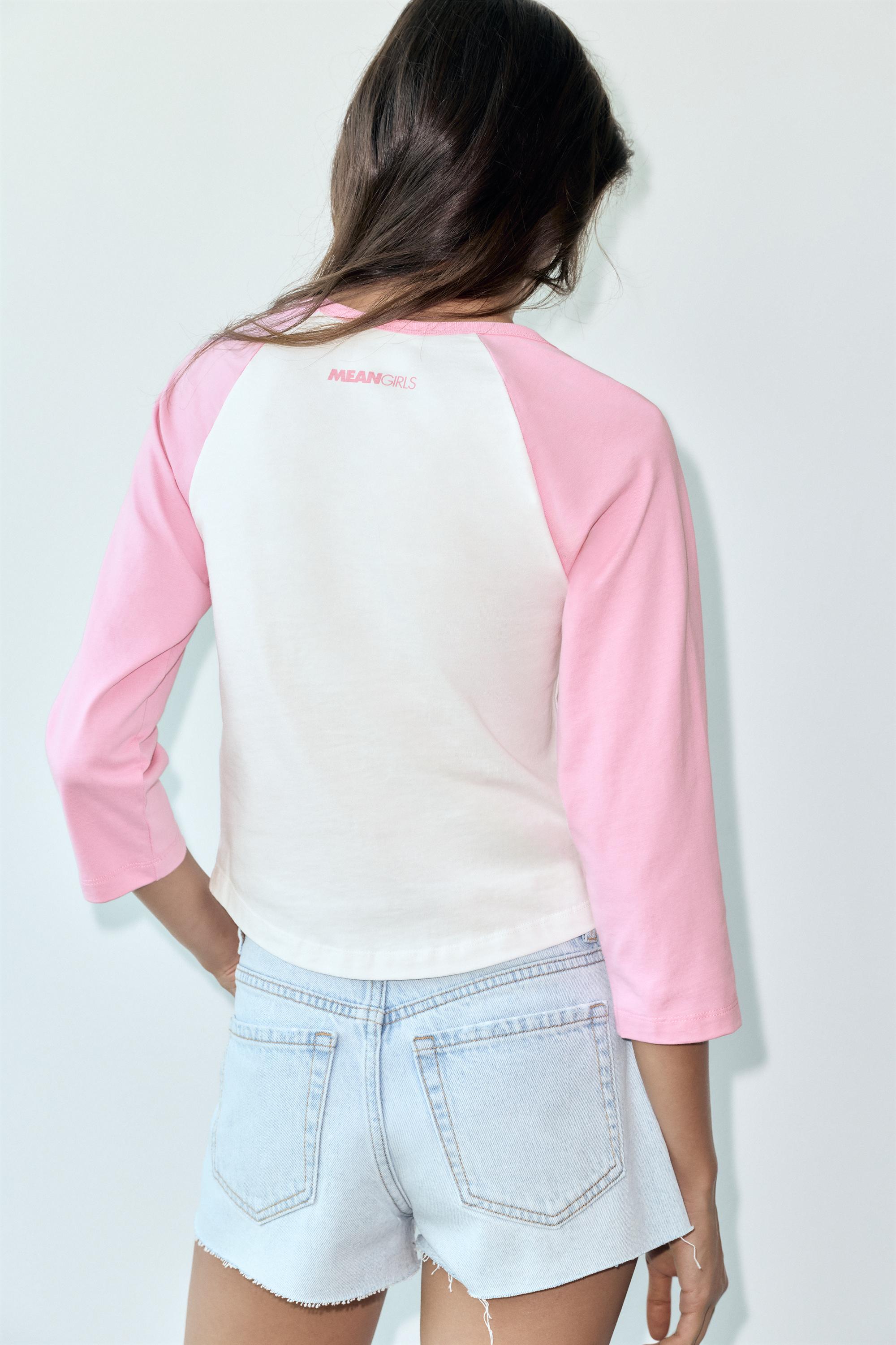 Mean Girls raglan sleeve T-shirt — Ice