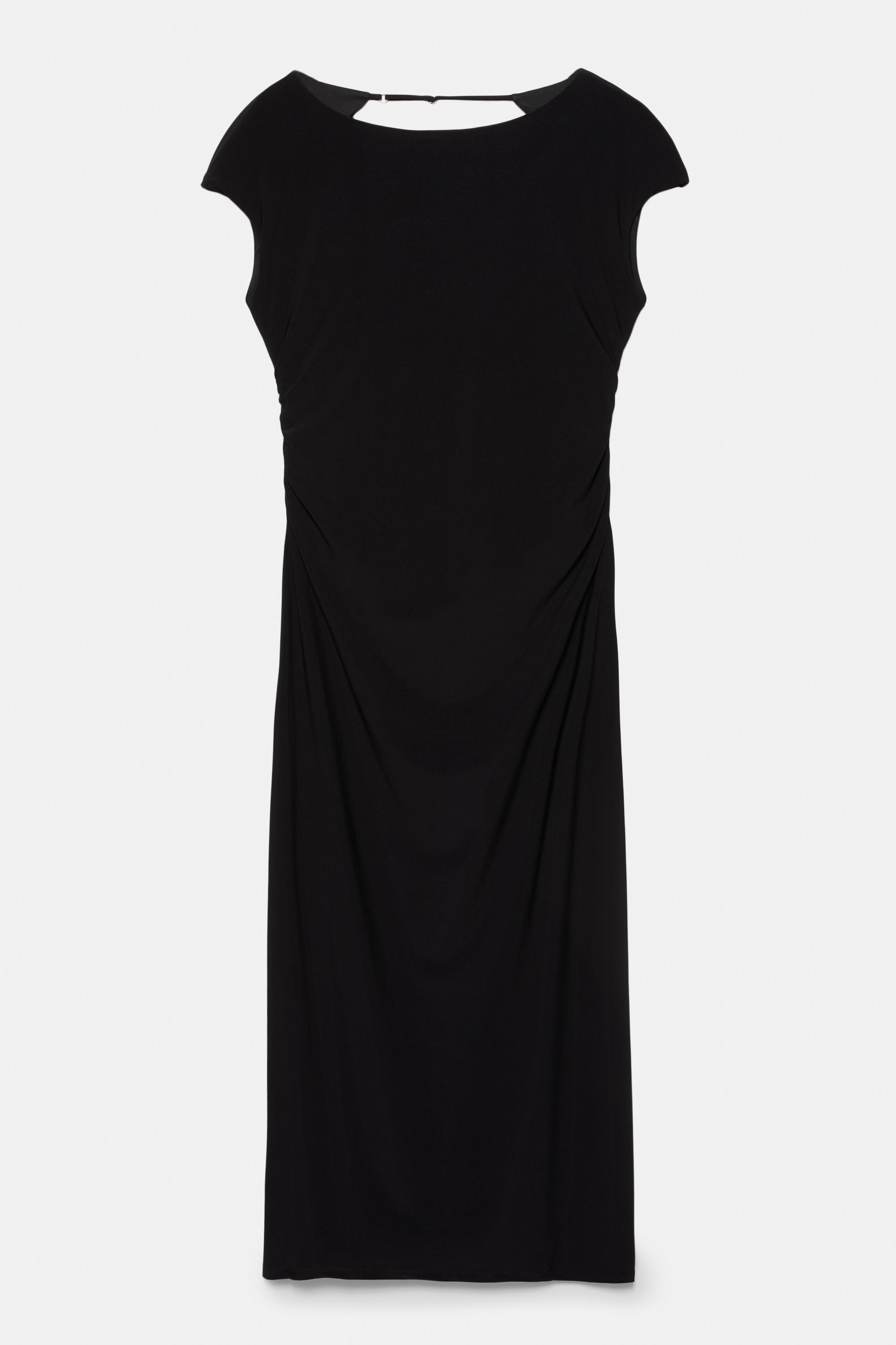 Open back midi dress — Black