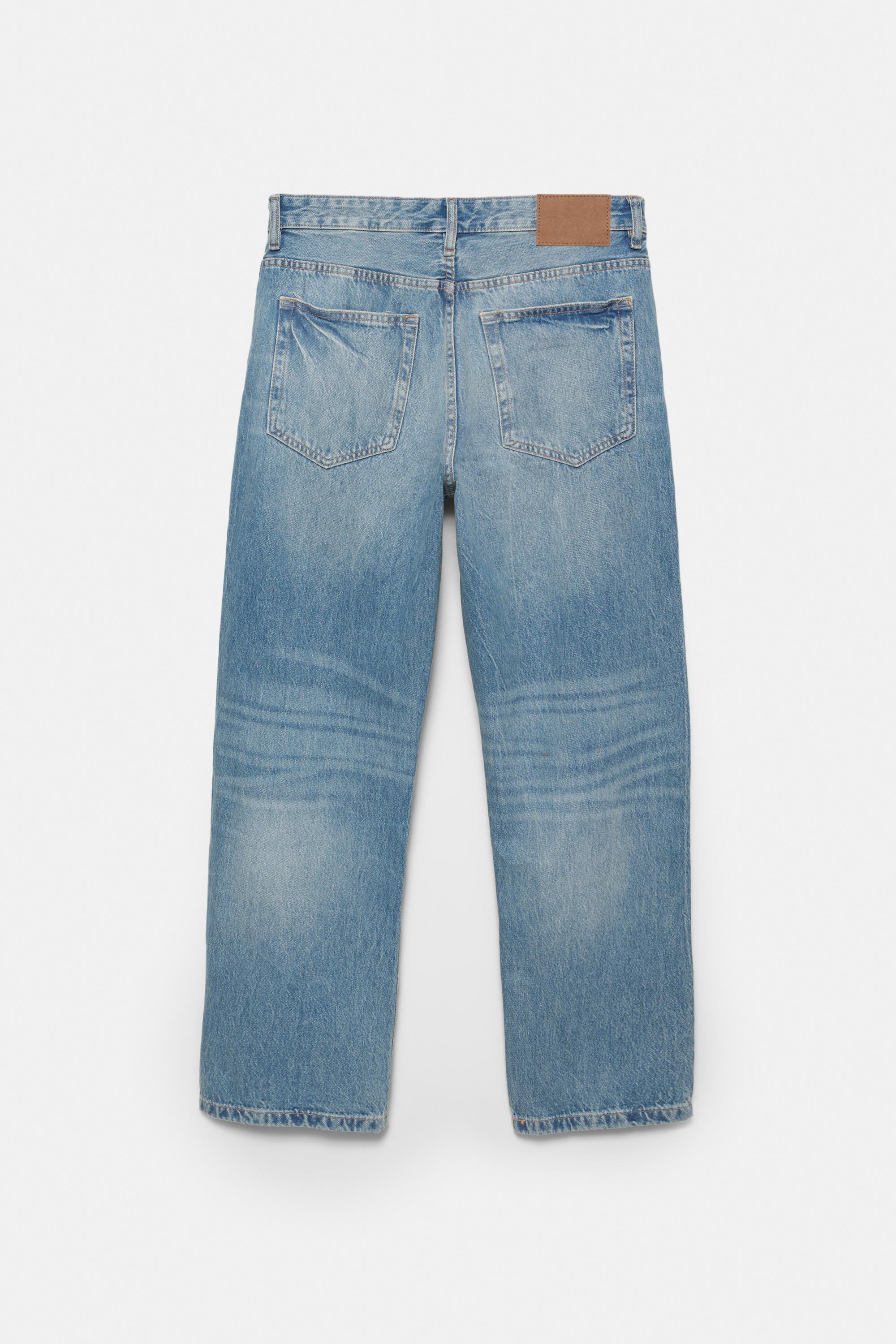 Straight-leg jeans — Medium blue