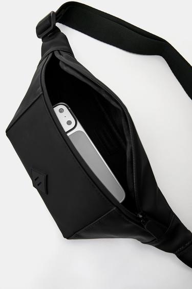 Rubberised belt bag — Black 6