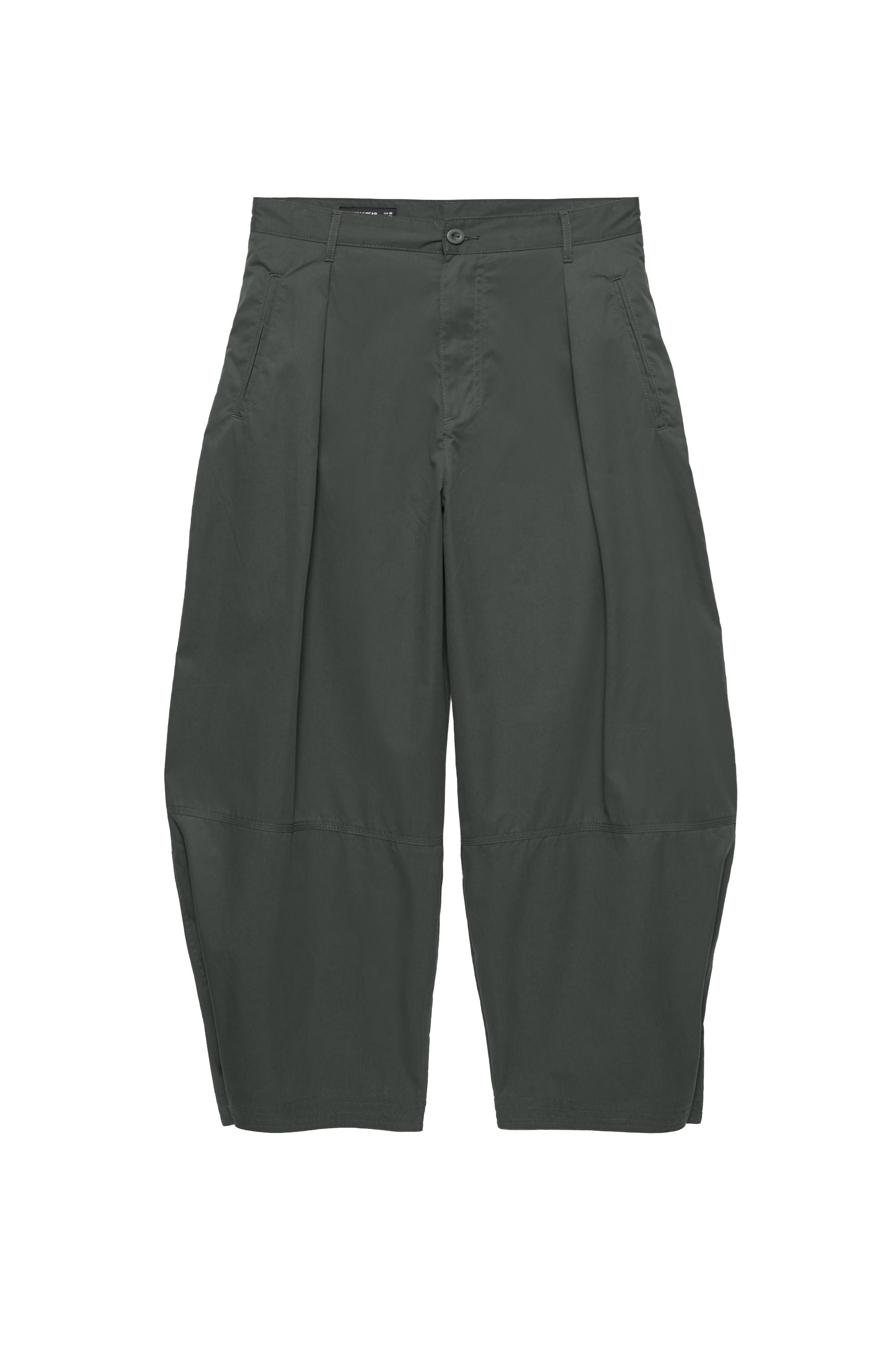 Pull&Bear Pens detaylı barrel pantolon görsel 3