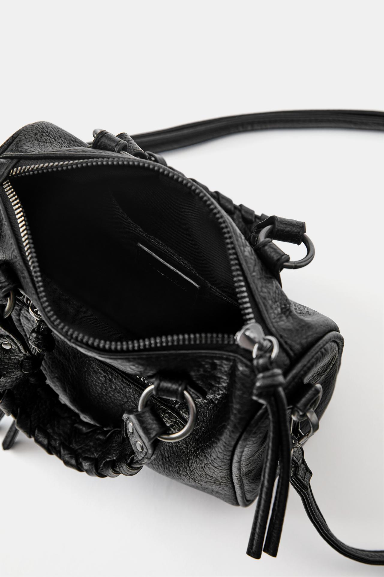 Studded crossbody bag — Black