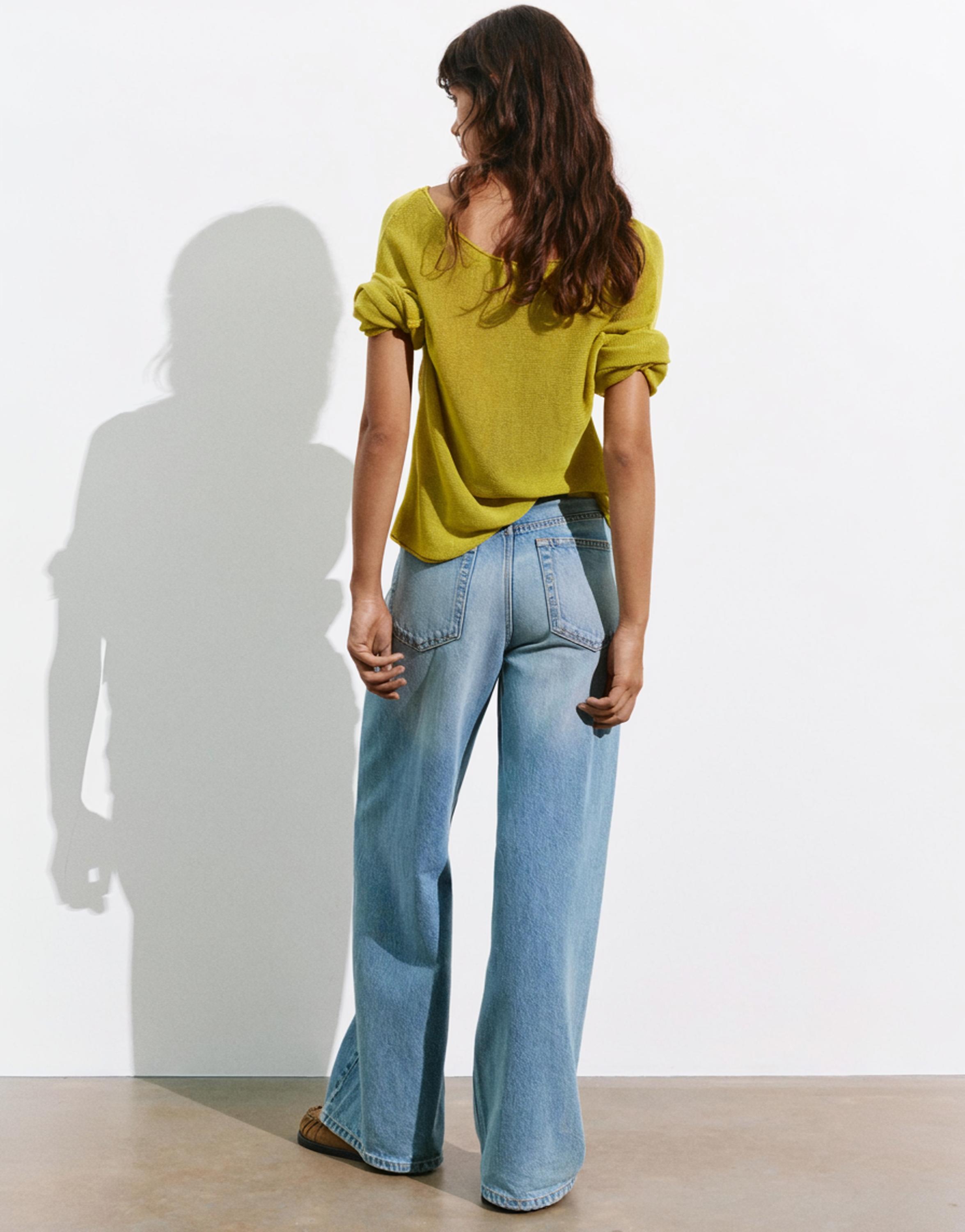 Fine knit jumper — Apple green