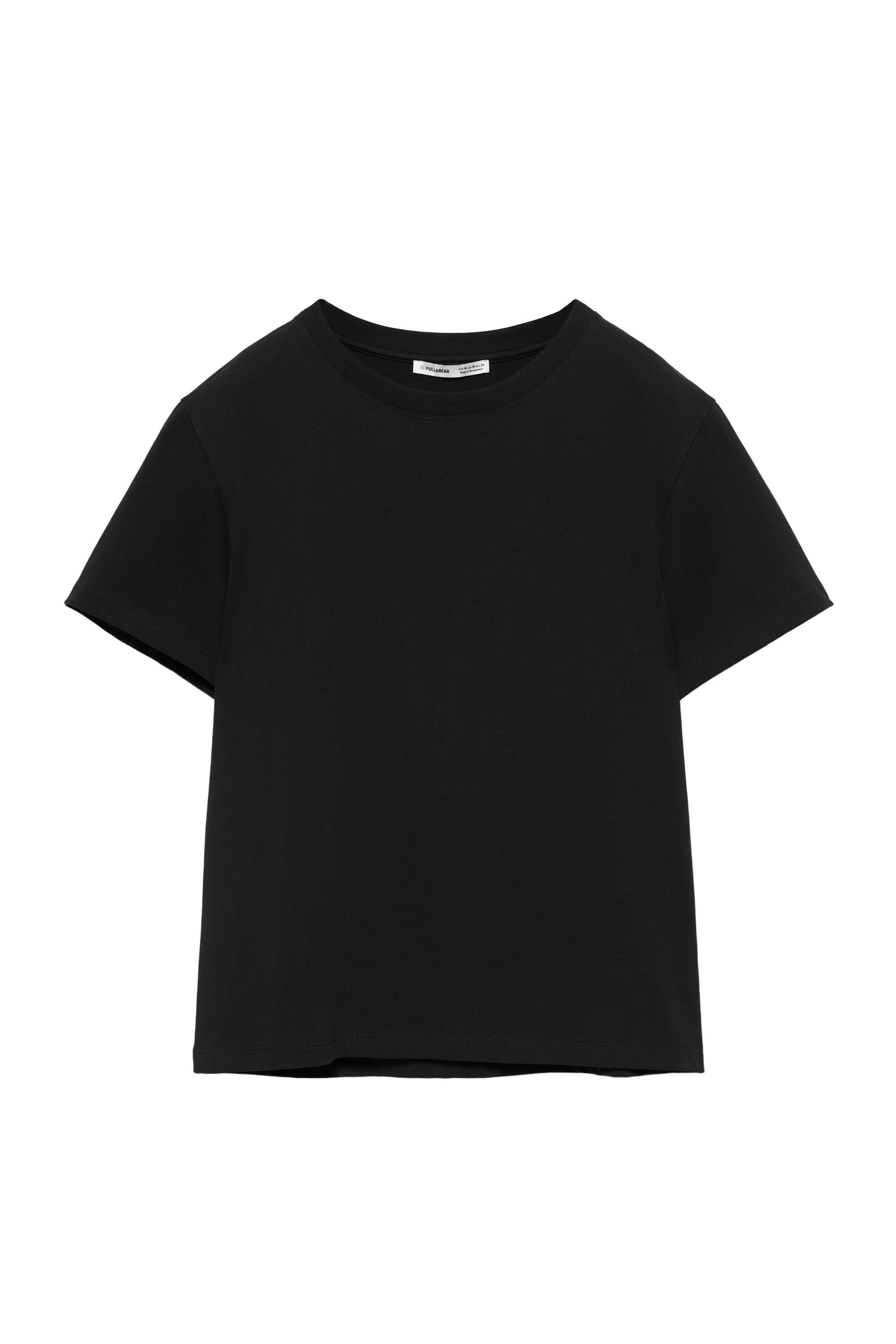 Pull&Bear Basic short sleeve tişört görsel 6