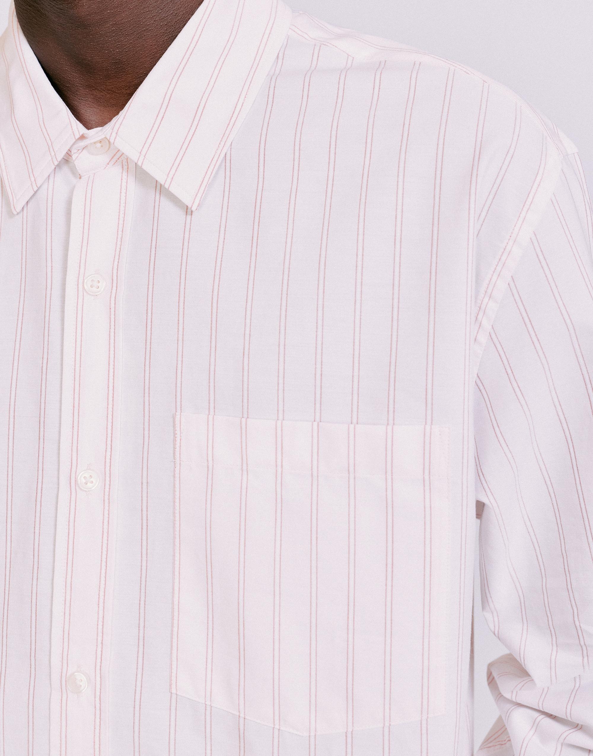 Striped long sleeve shirt — Rose pink
