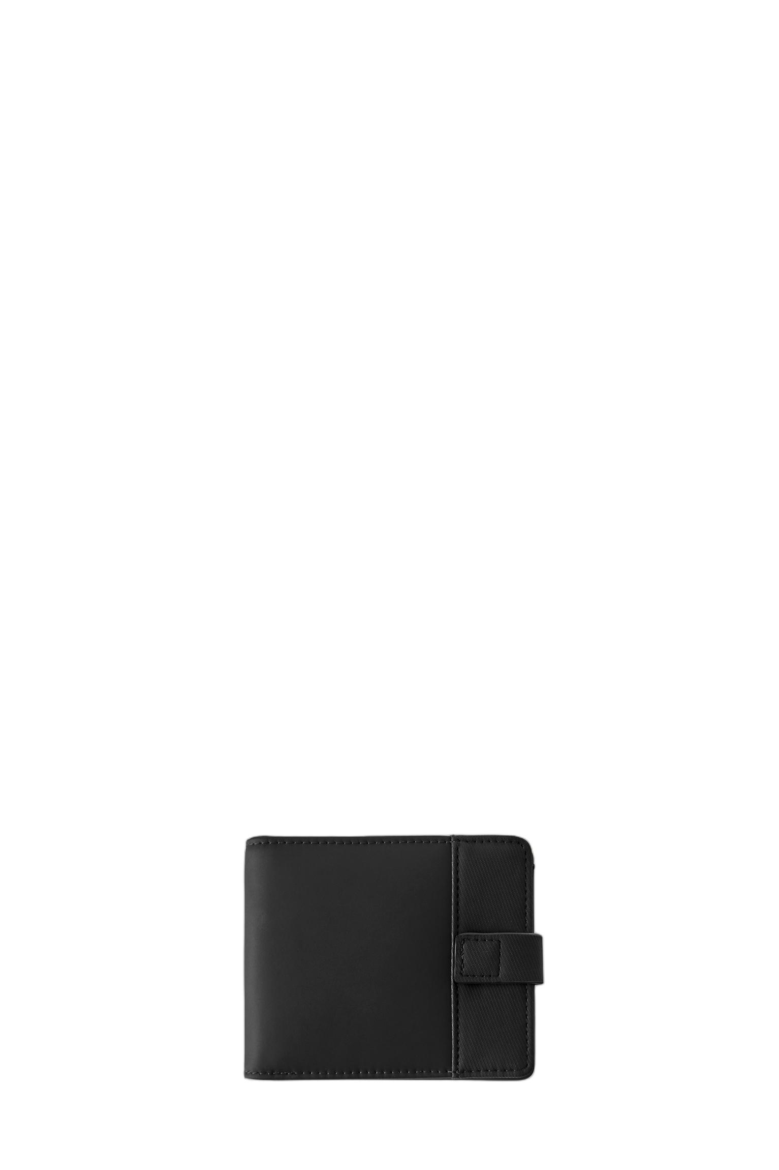 Rubberised wallet — Black