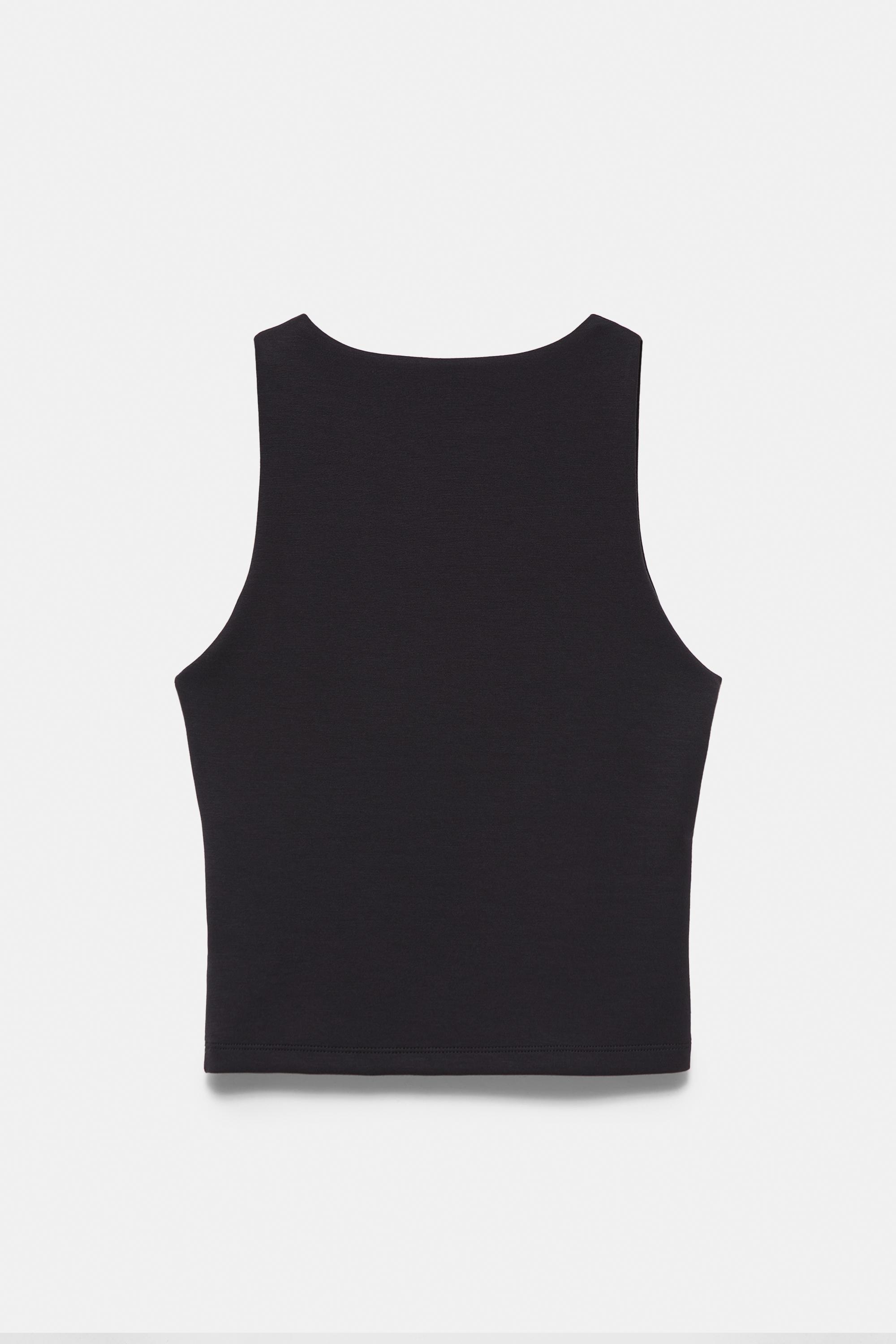 Soft-touch tank top — Black