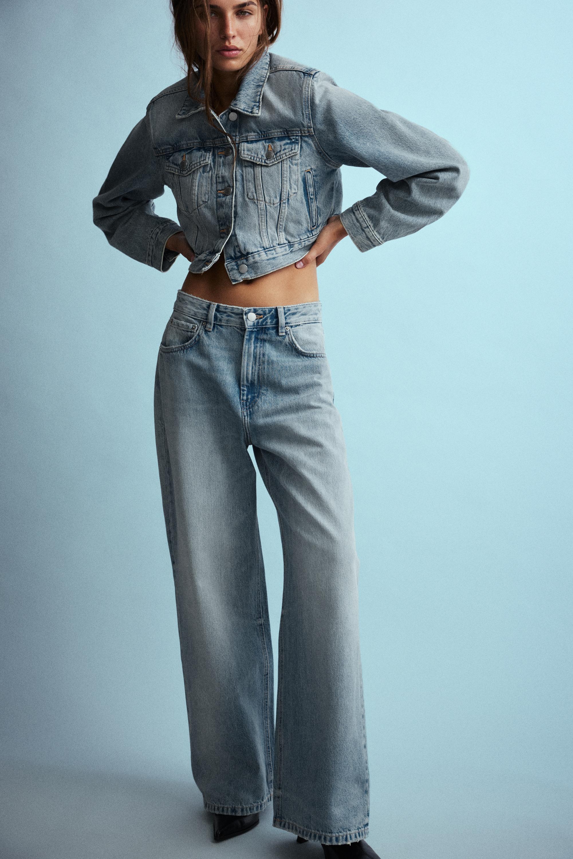 Pull&Bear Crop denim ceket görsel 8
