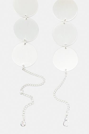 Circular lariat necklace — Silver 4