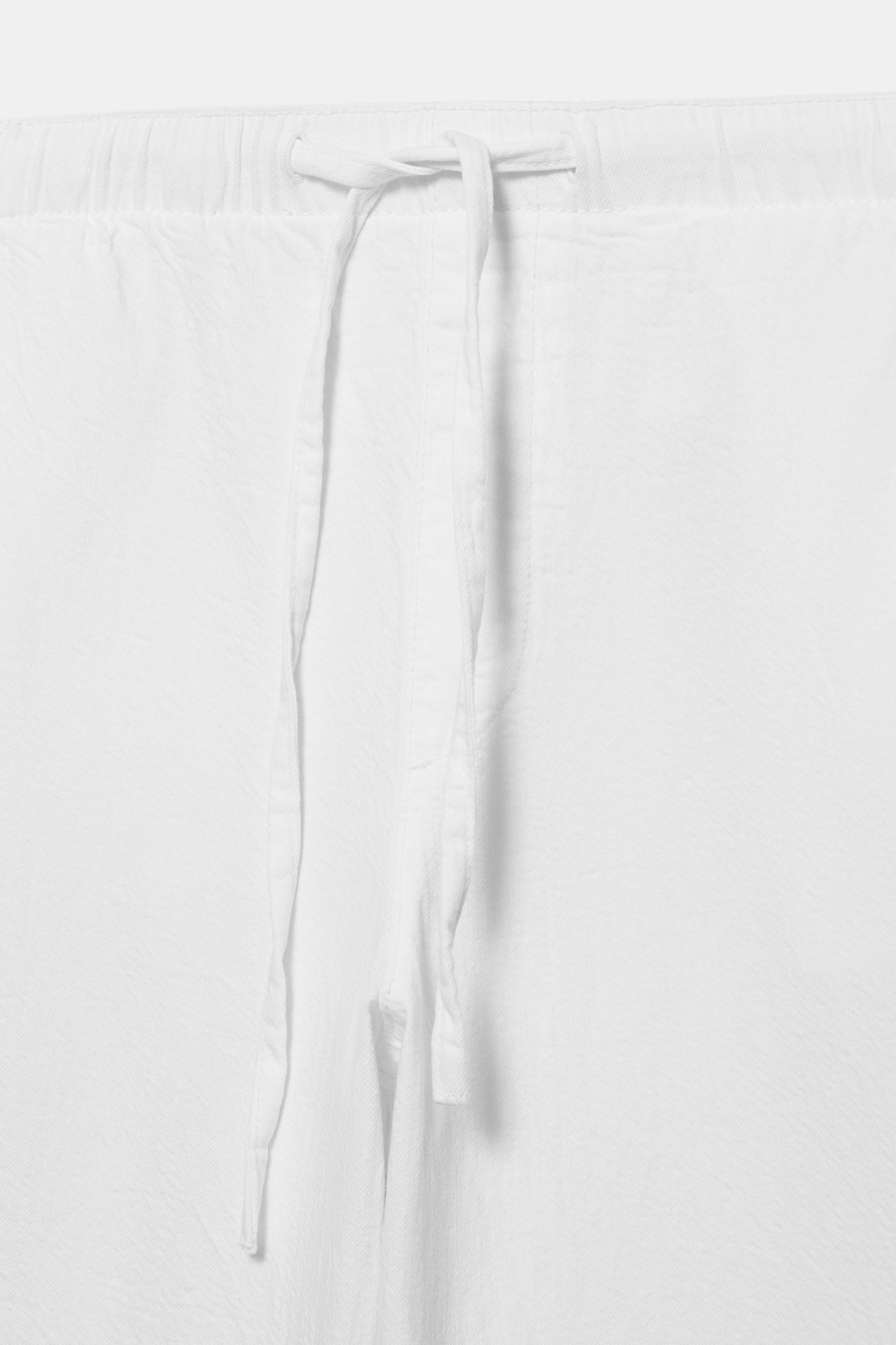 Low-rise jogger jeans — White
