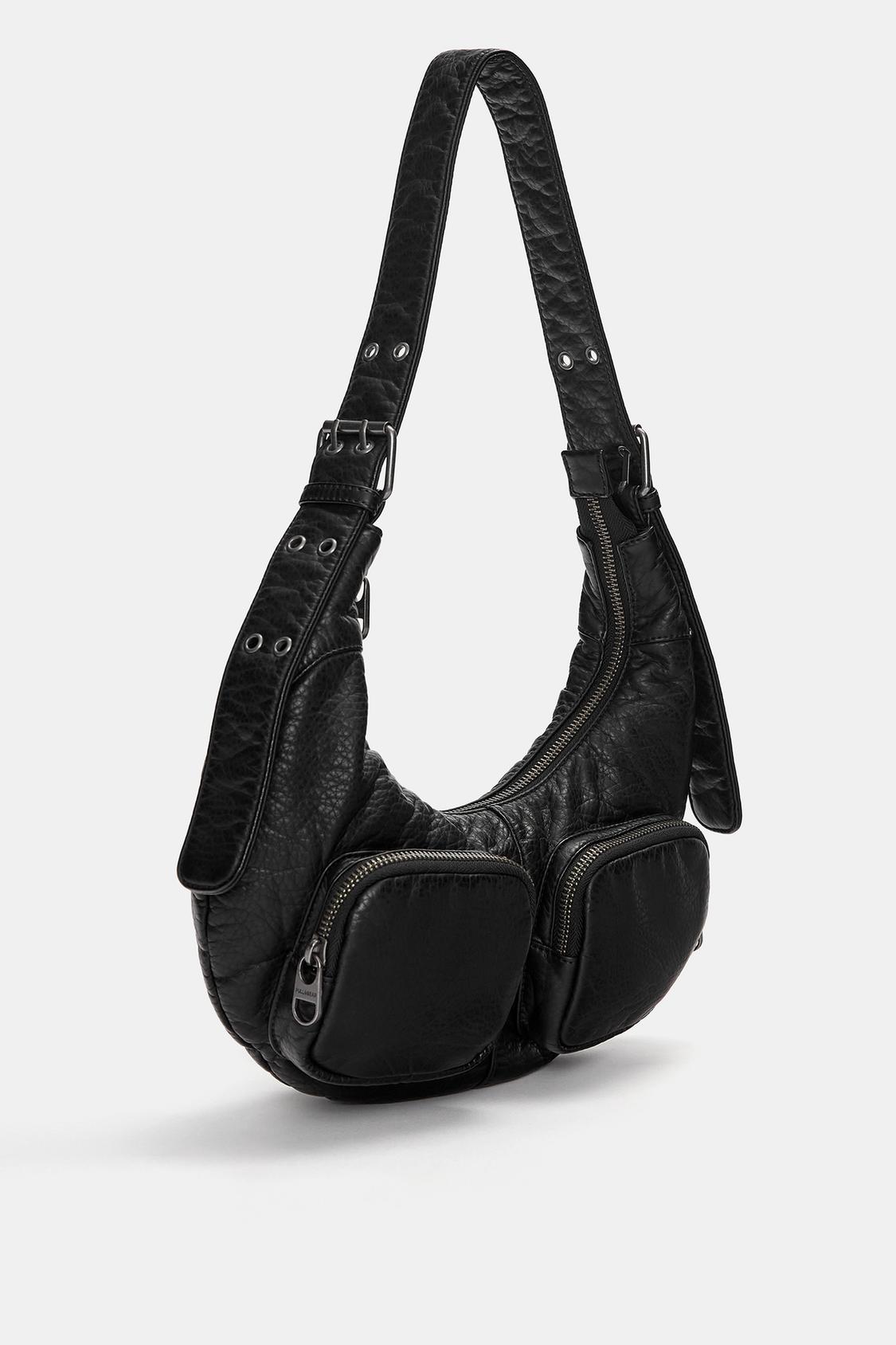 Shoulder bag with creased effect - PULL&BEAR 