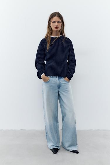 Low-rise baggy jeans — Sky blue 1