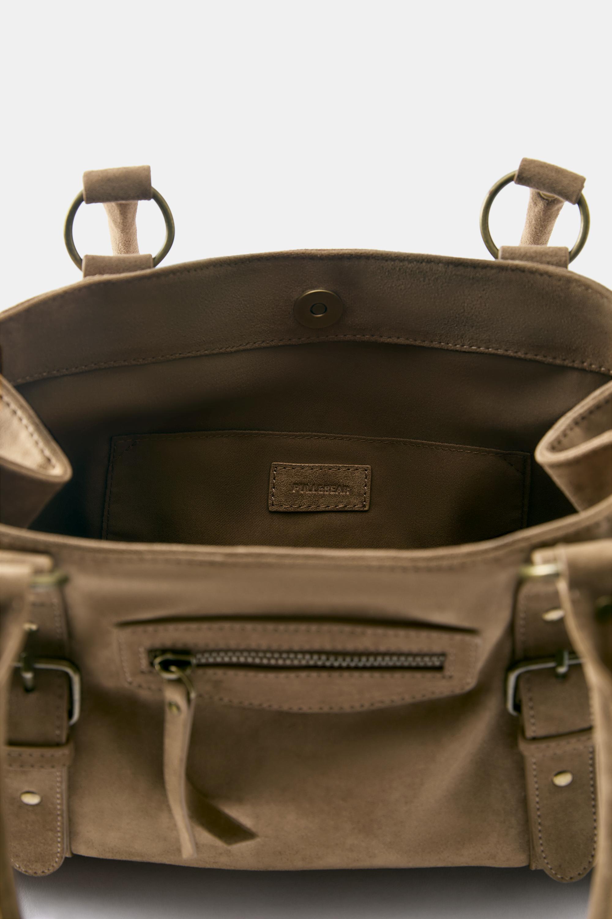 Buckled tote bag — Leather