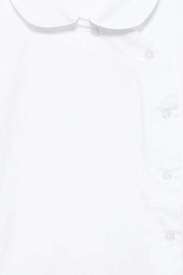 White Peter Pan collar shirt — White 7