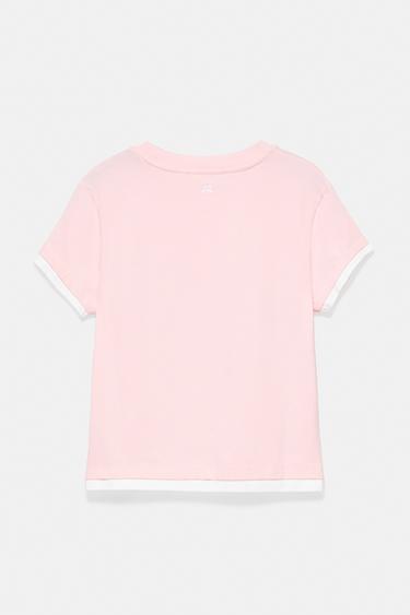 Studded double-layer T-shirt — Pastel pink 6