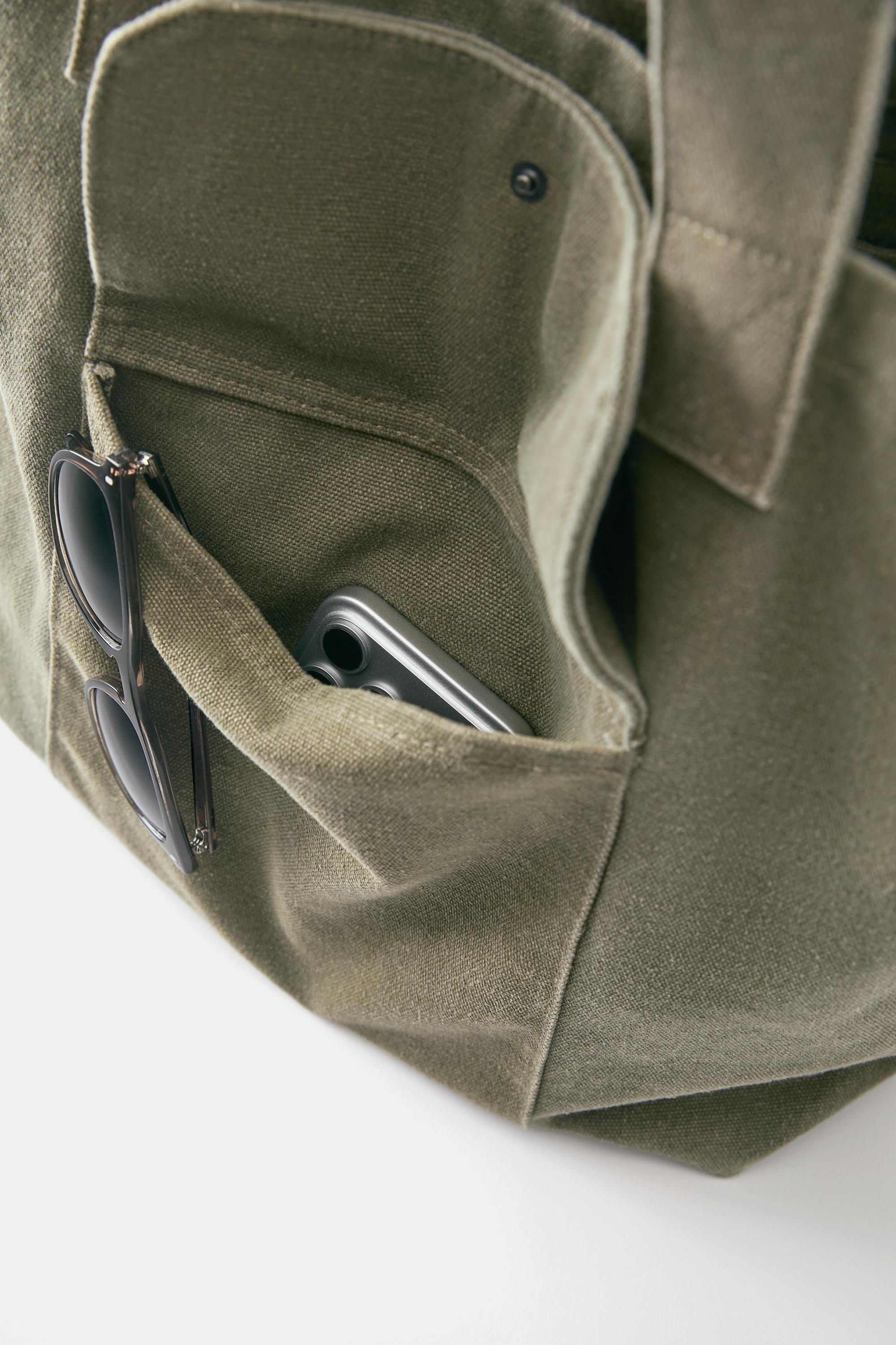 Canvas tote bag — Khaki
