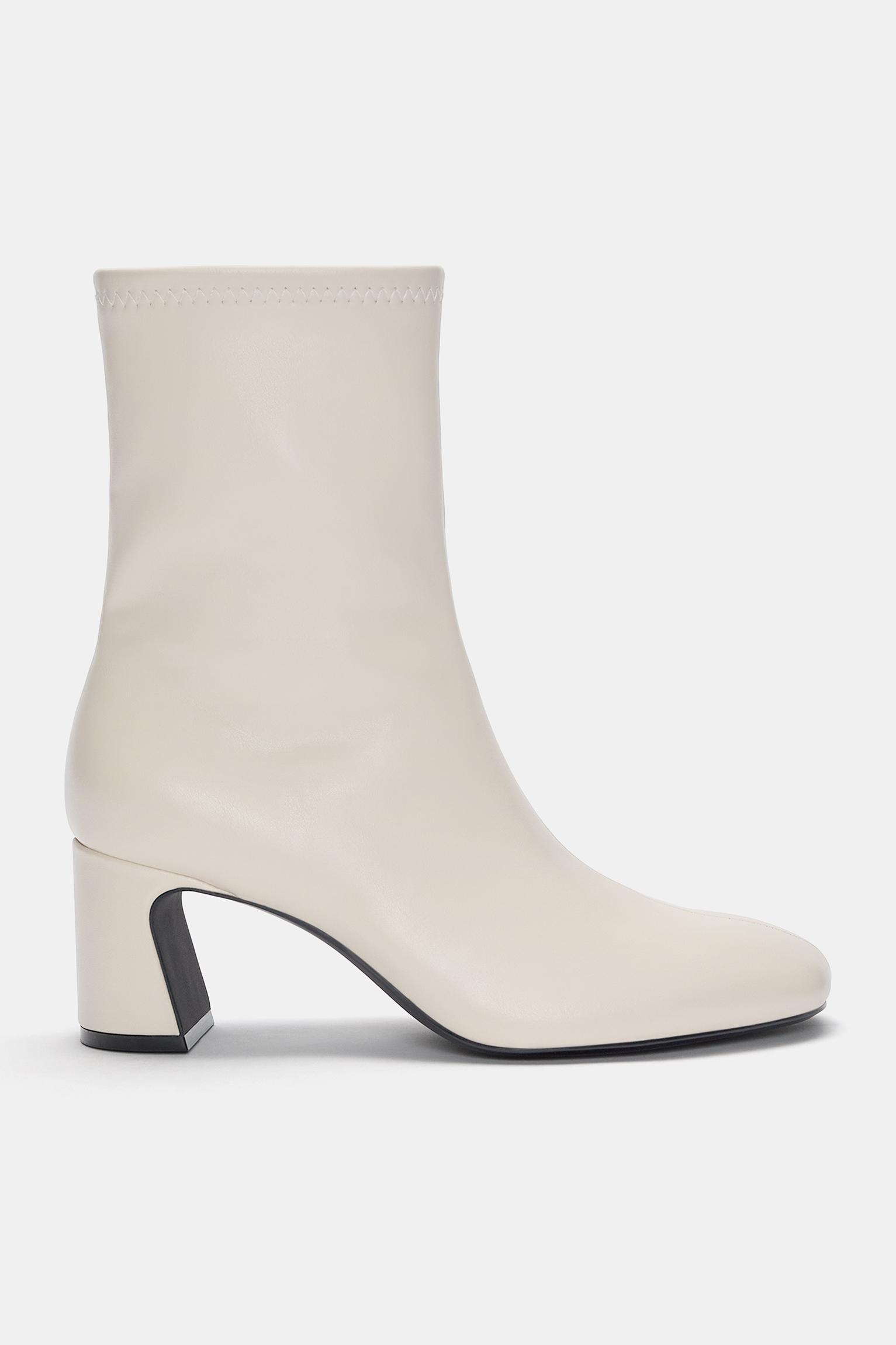 Botines fashion blancos pull and bear