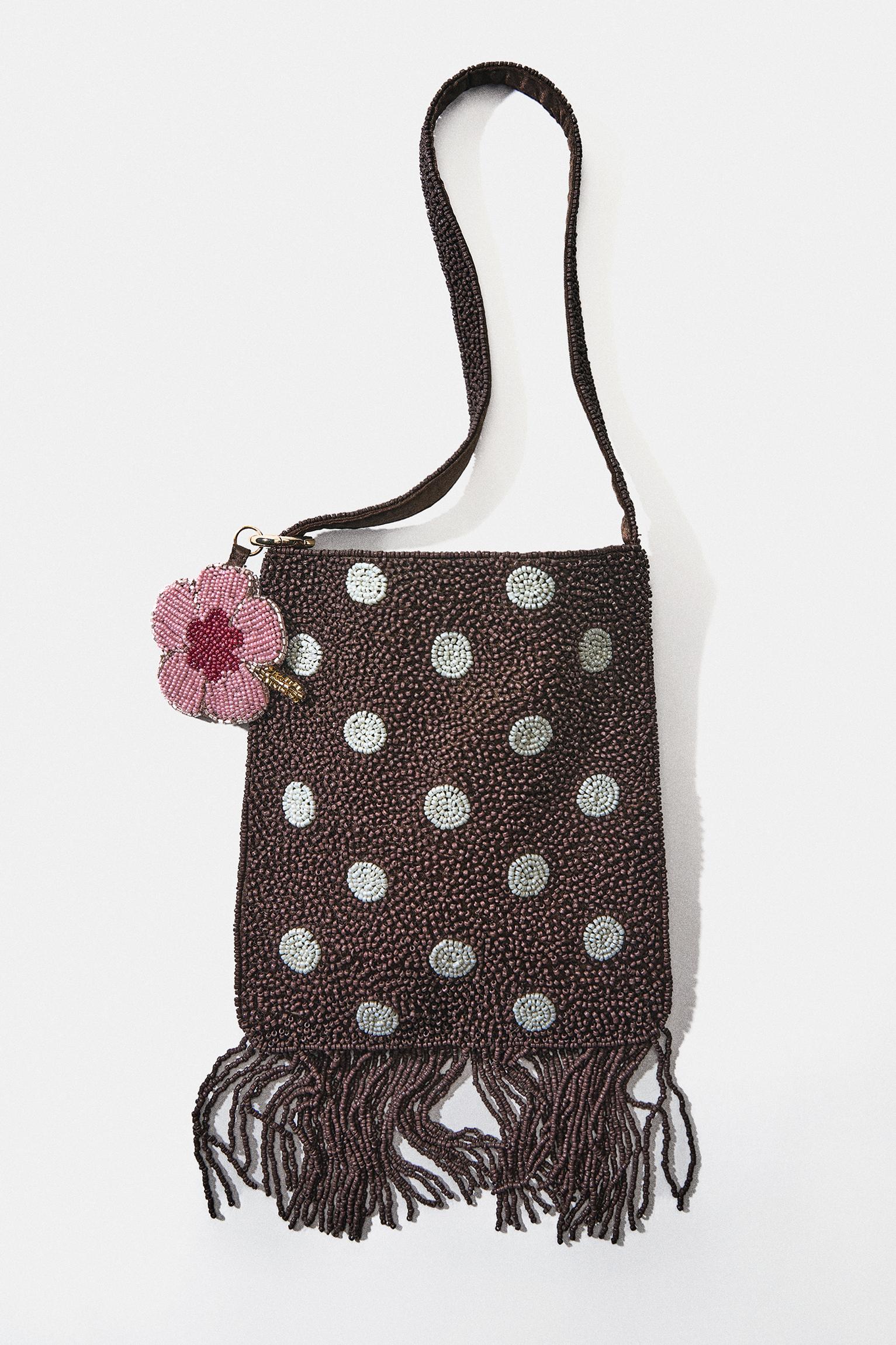 Puantiyeli payetli omuz çantası - Görsel 35