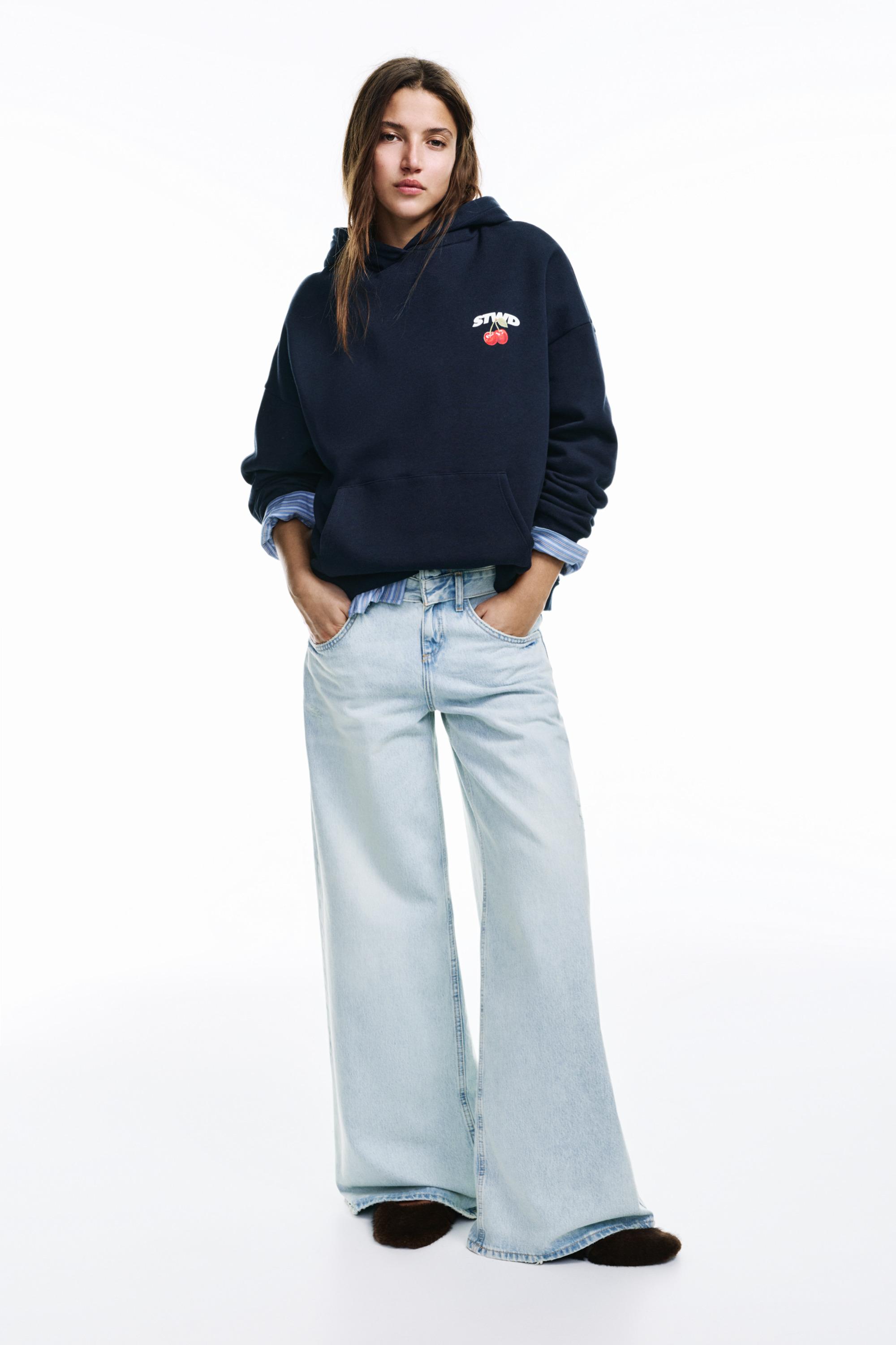 STWD kiraz kapüşonlu sweatshirt - Görsel 9