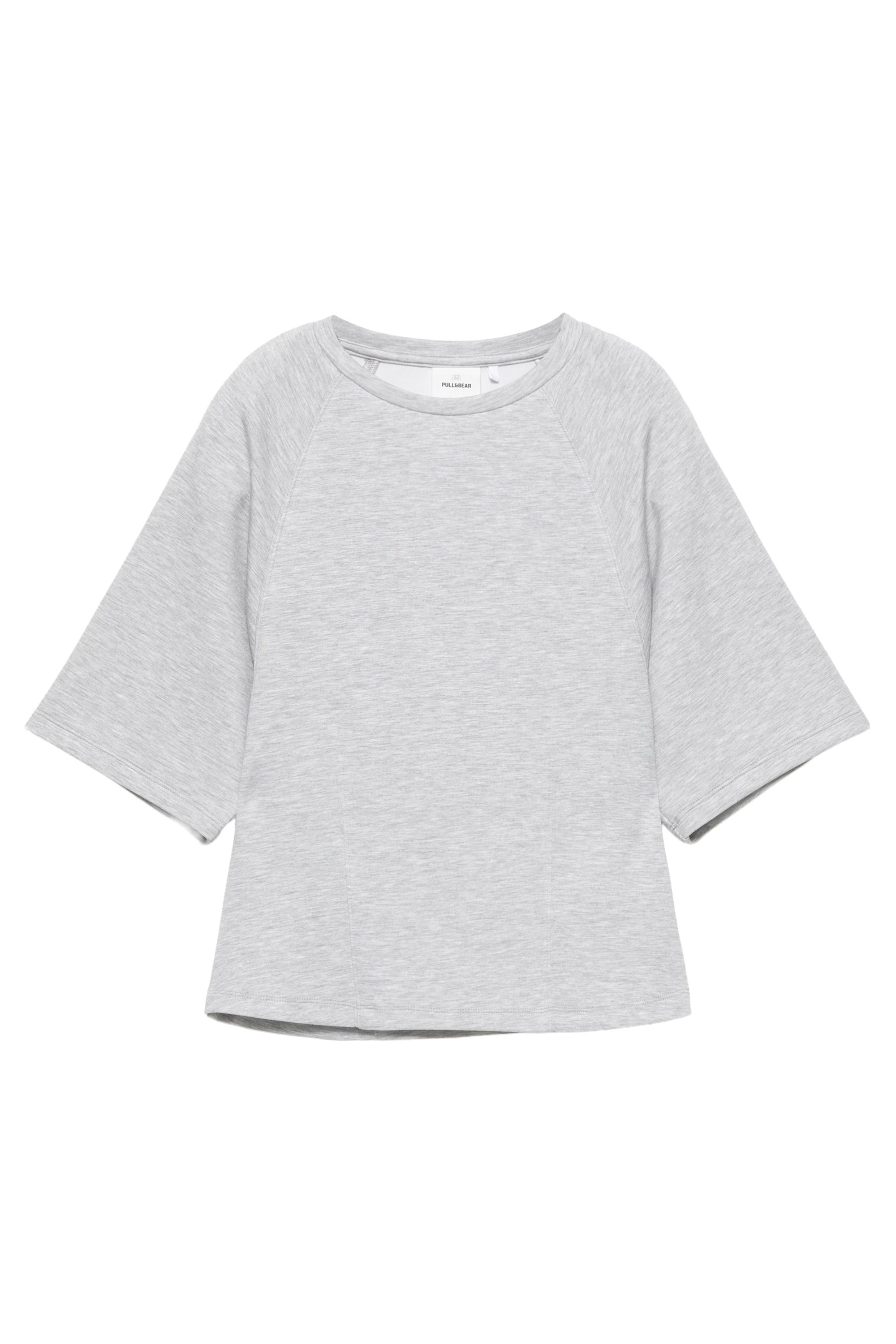 Yumuşak dokulu kısa kollu sweatshirt - Görsel 134