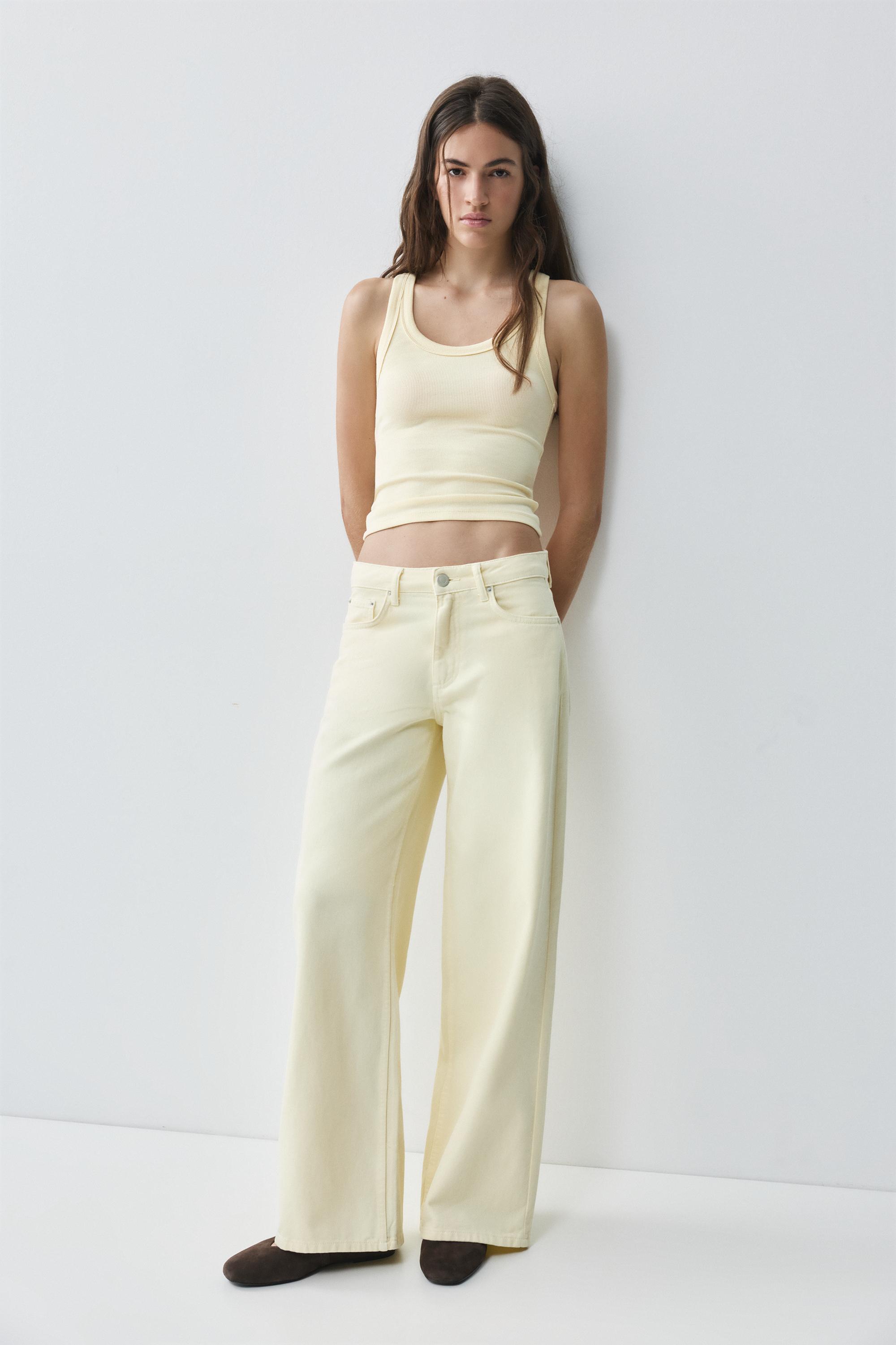 Basic tank top — Pale yellow