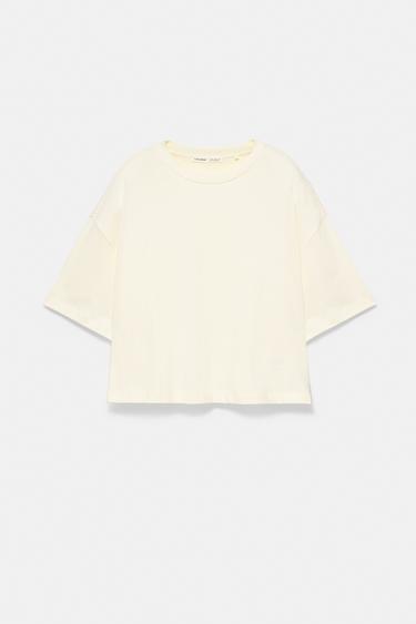 Boxy fit short sleeve T-shirt — Vanilla 5
