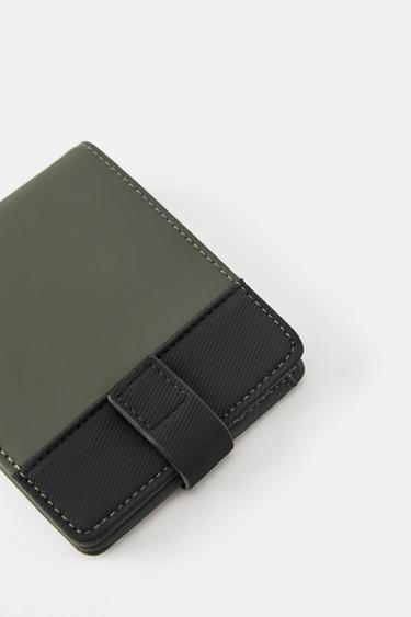 Rubberised wallet — Khaki 4