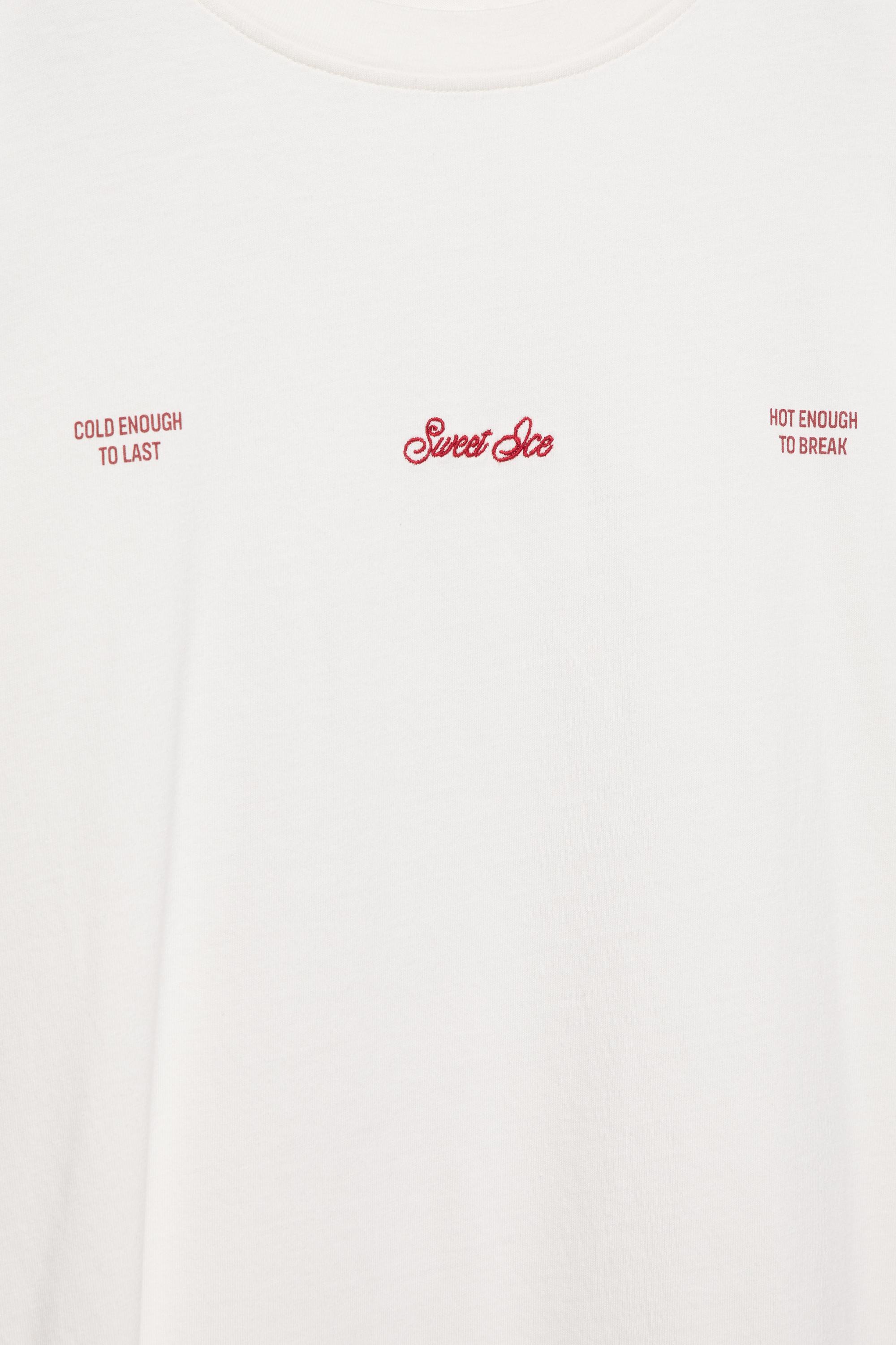 Kalp grafik baskılı t-shirt - Görsel 3