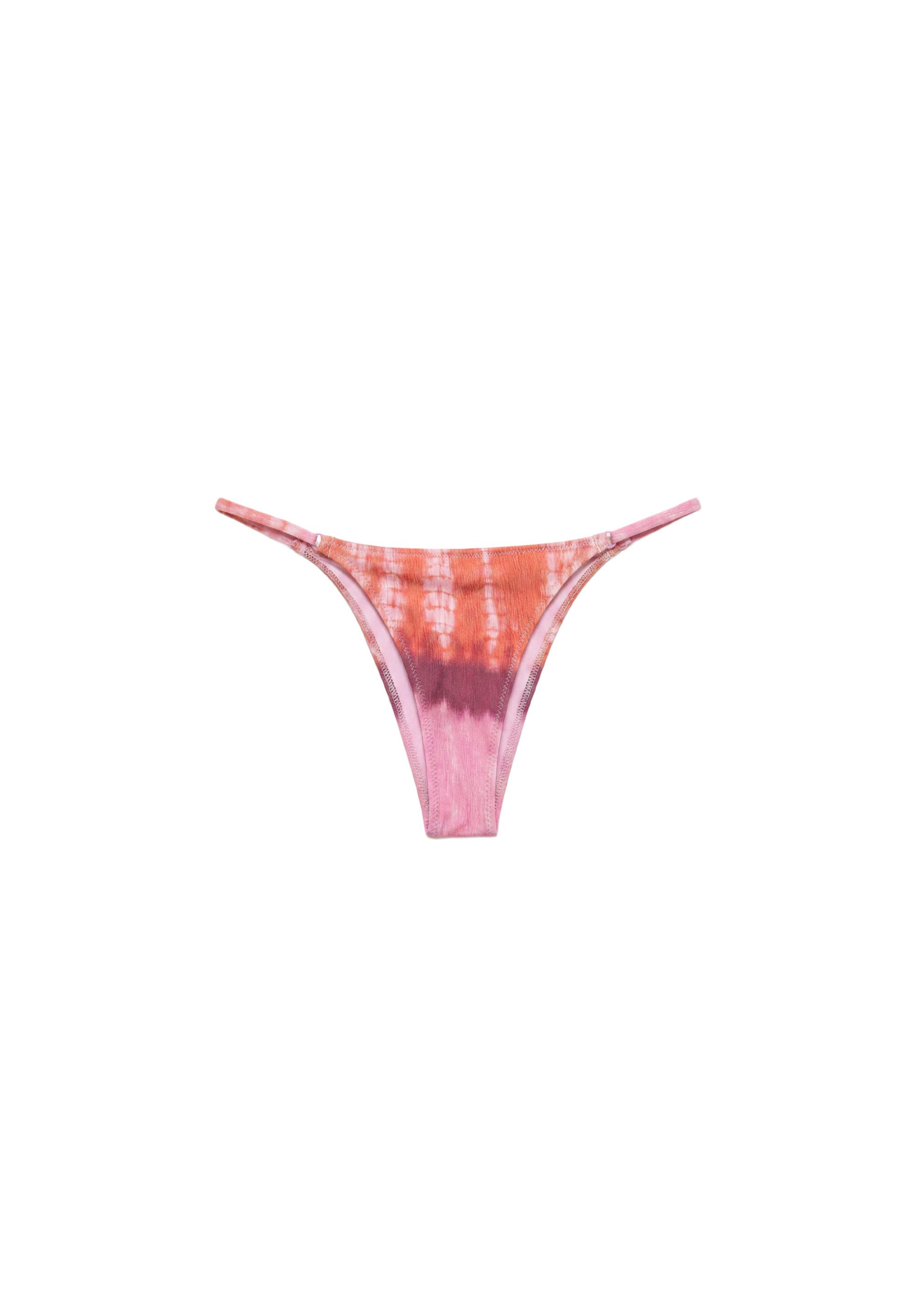 Tie-dye bikini bottoms — Pink