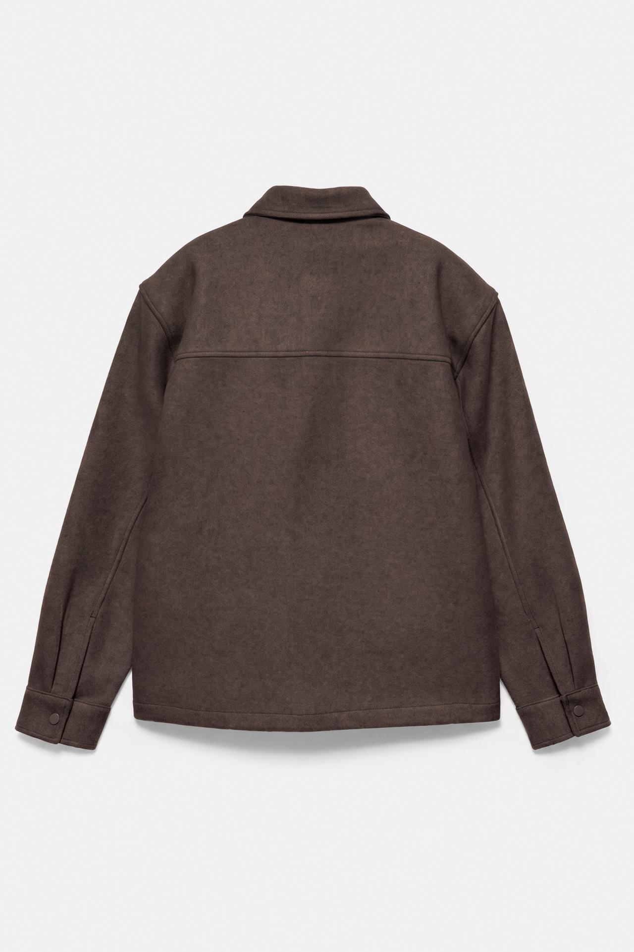 Long sleeve overshirt — Chocolate
