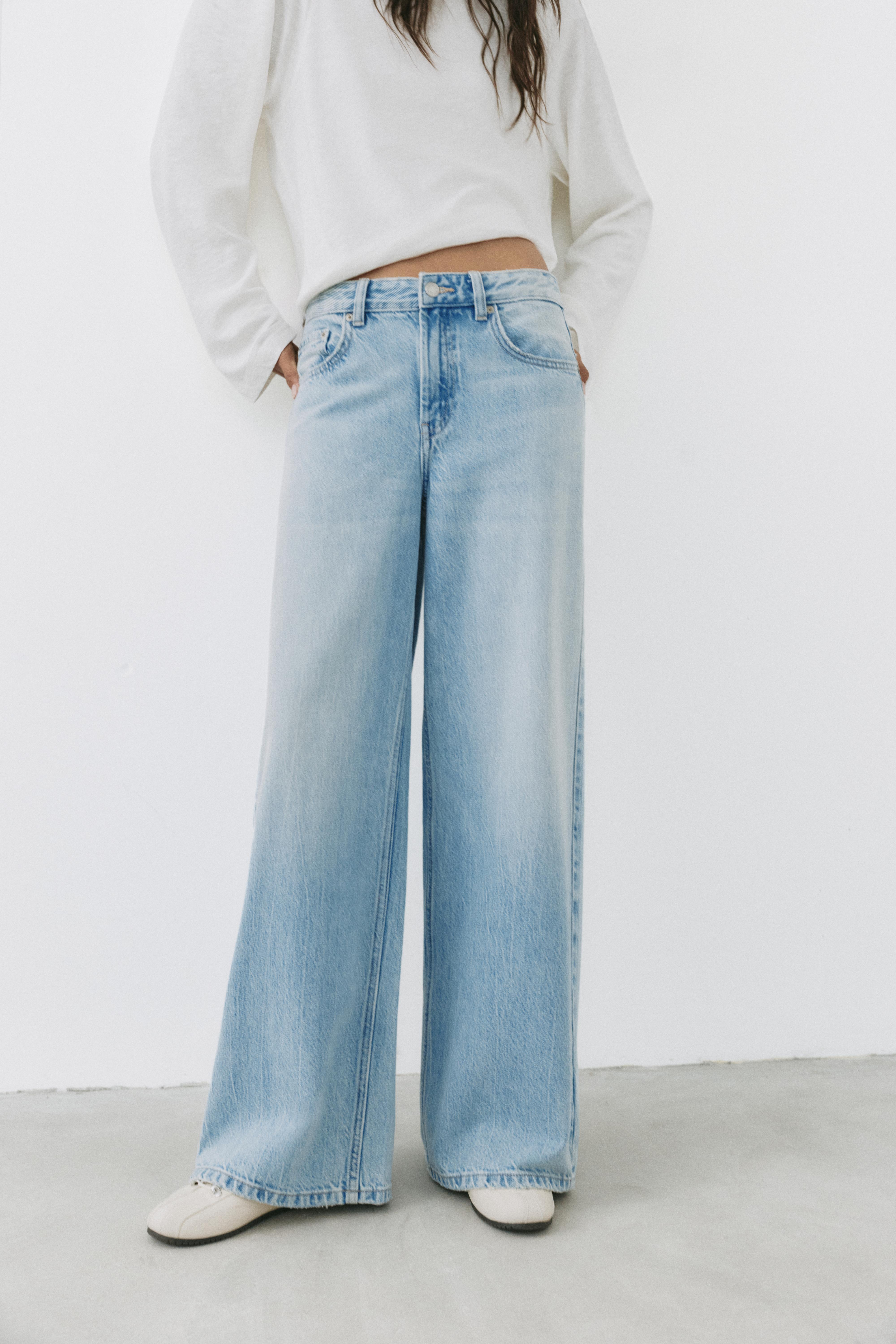 Oversize baggy jeans — Sky blue