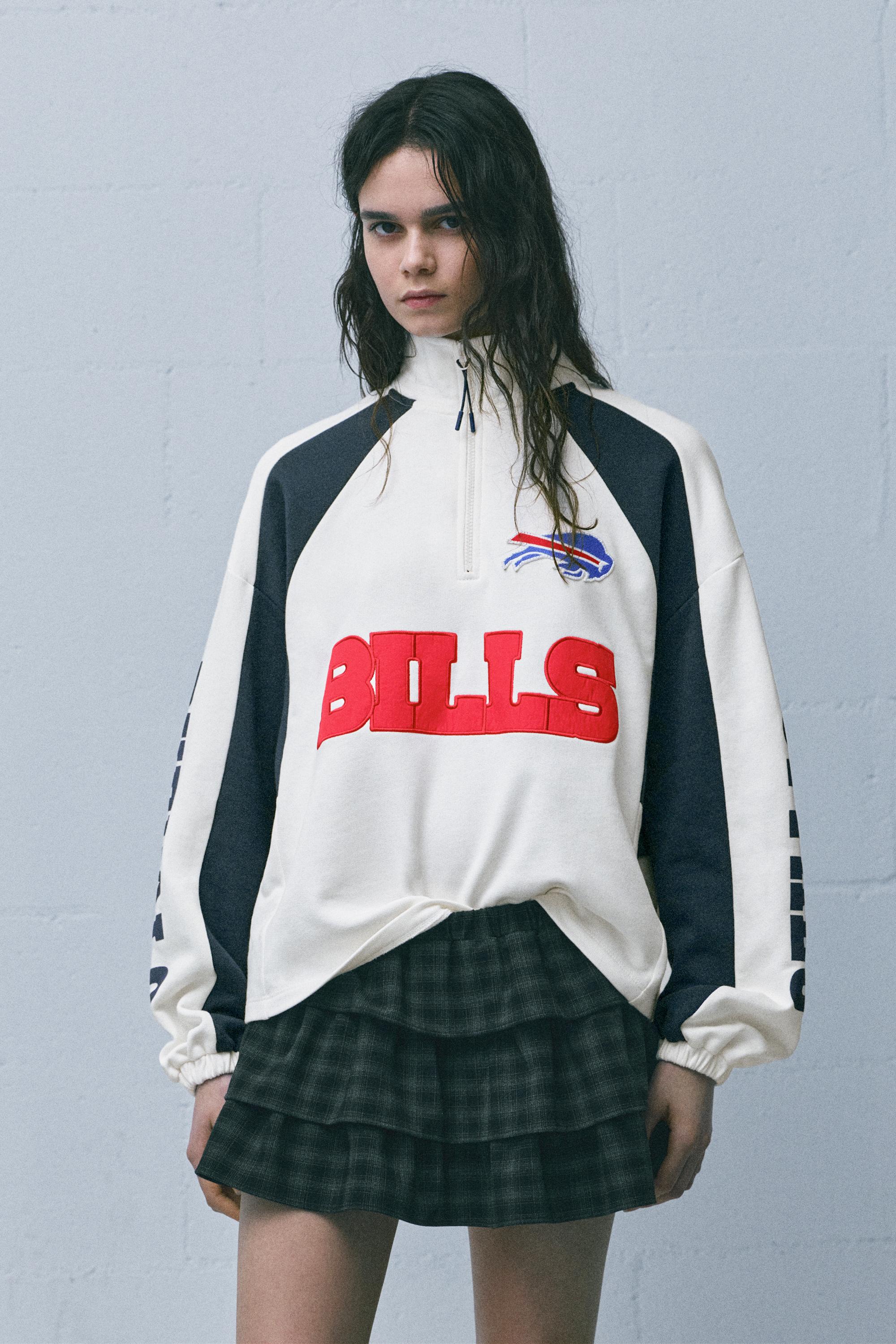 Fermuarlı NFL Bills sweatshirt