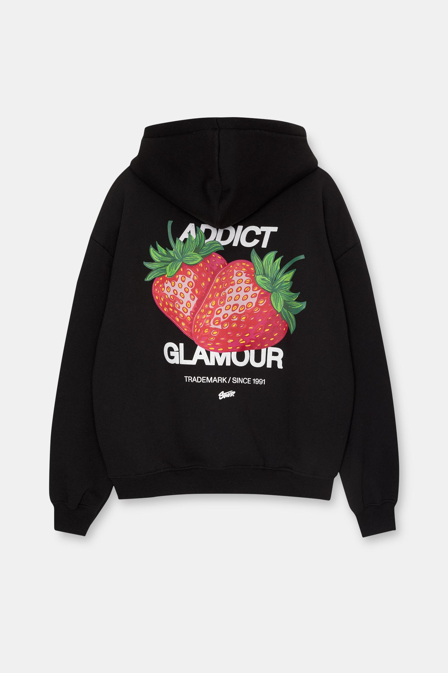 Sweat a capuche STWD fraises pull bear