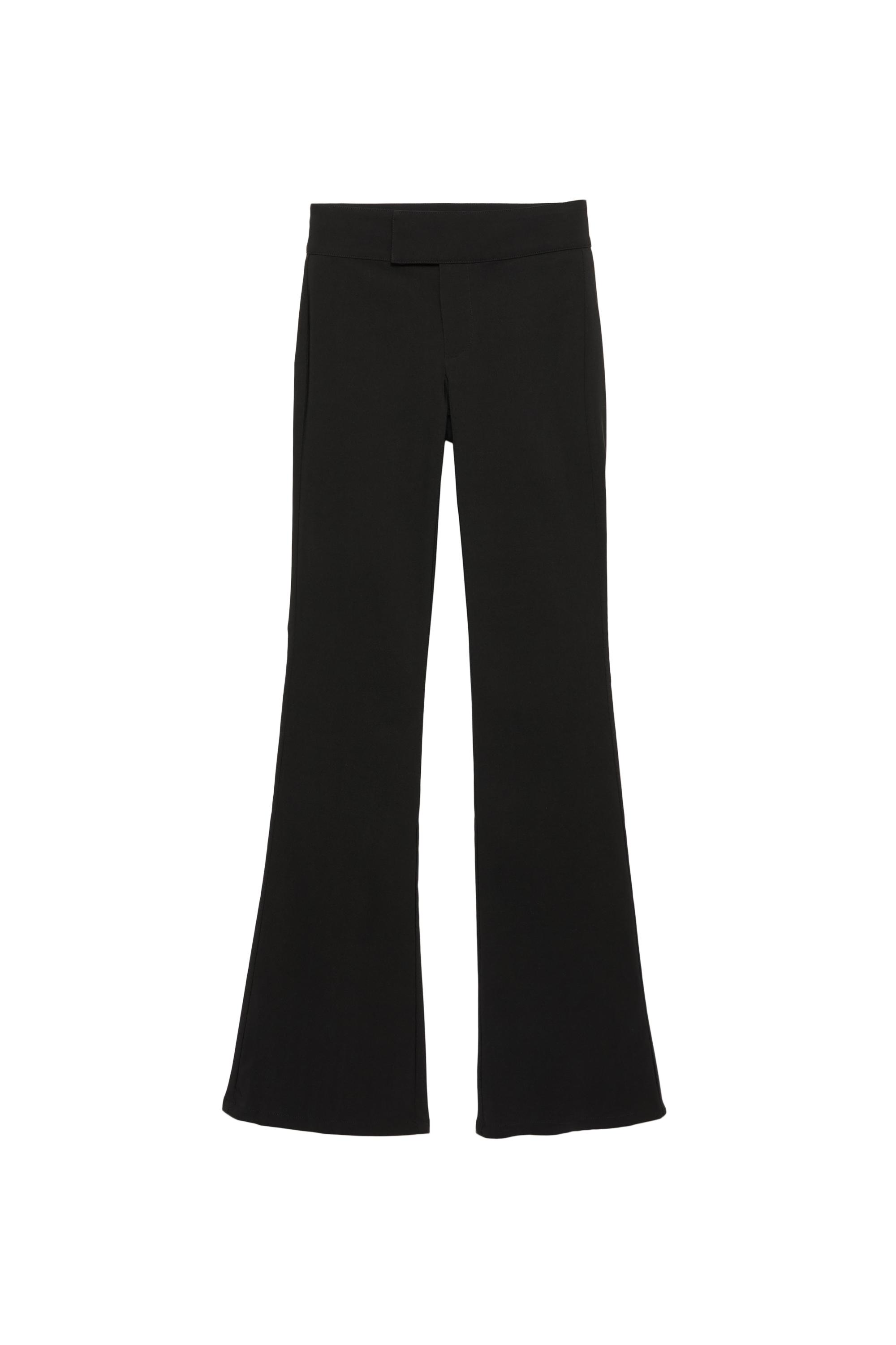 Mid-waist bootcut trousers