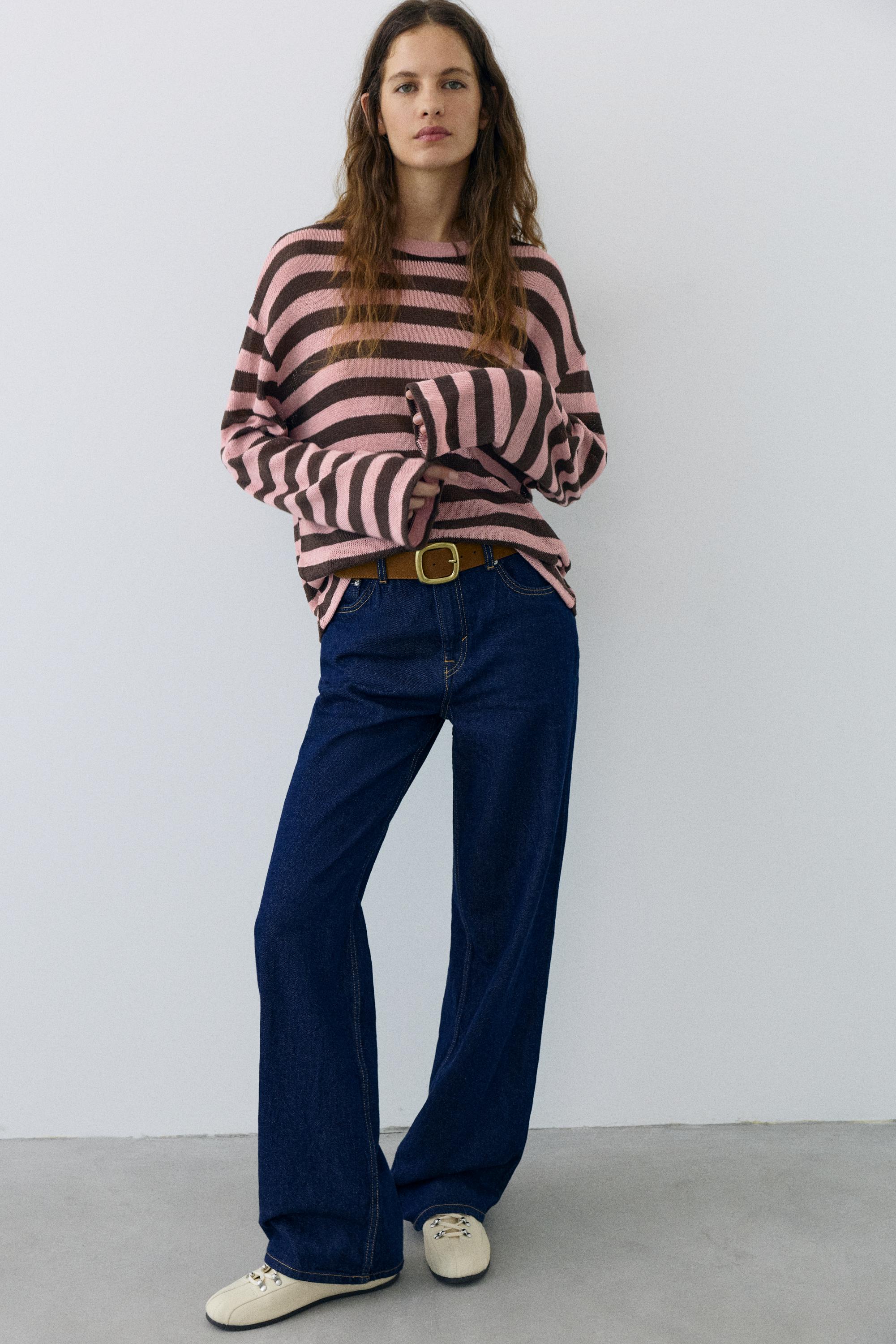 Striped knit T-shirt — Striped