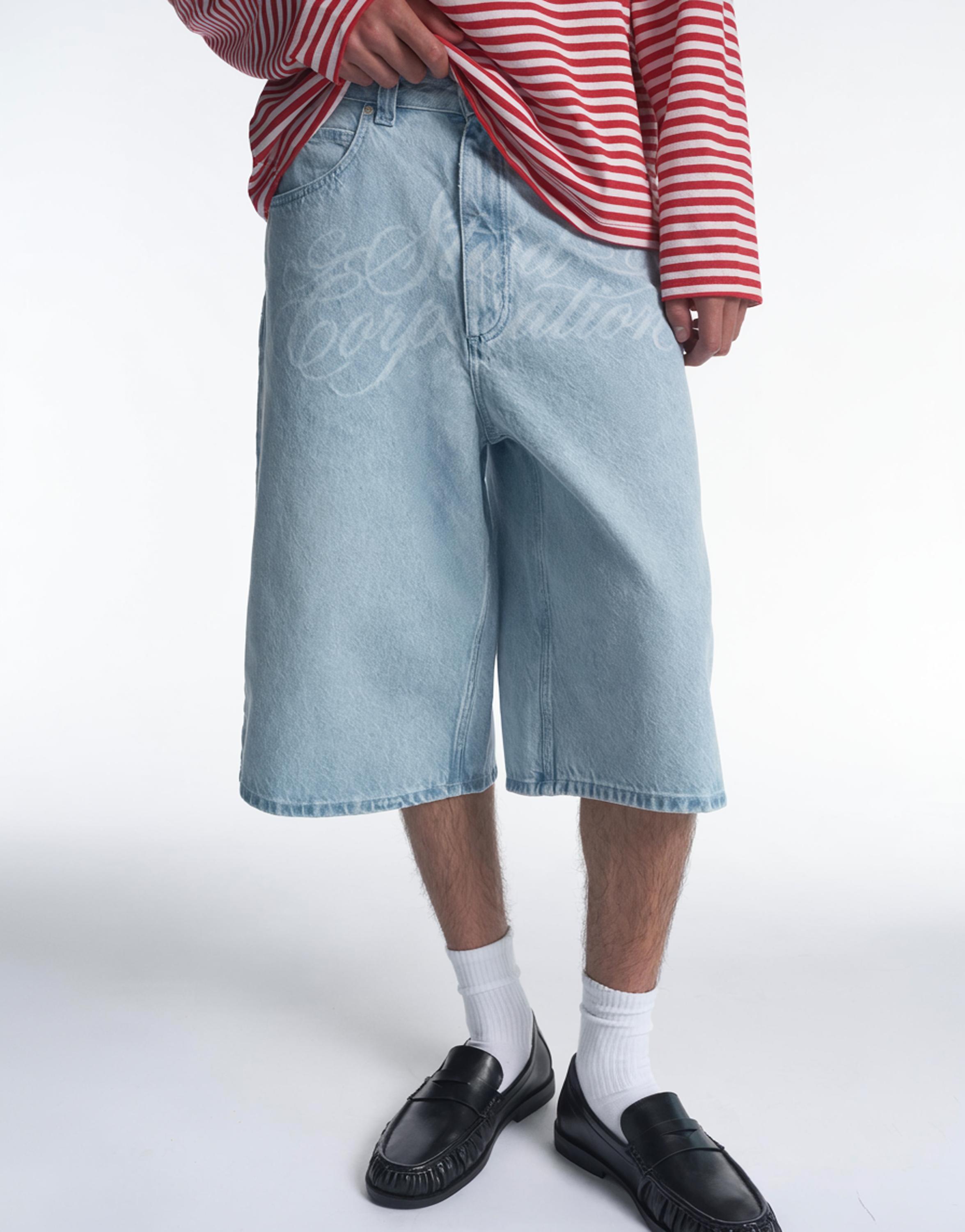 STWD Corporation graphic jorts — Pale blue
