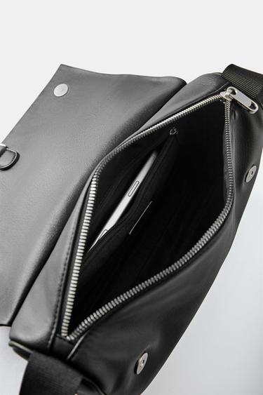 Crossbody bag with flap — Black 5