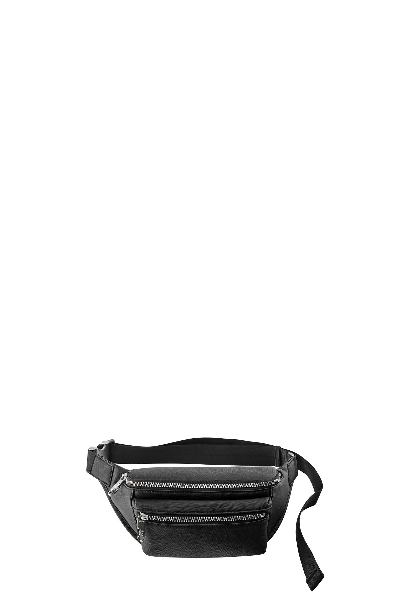 Multi-pocket belt bag — Black