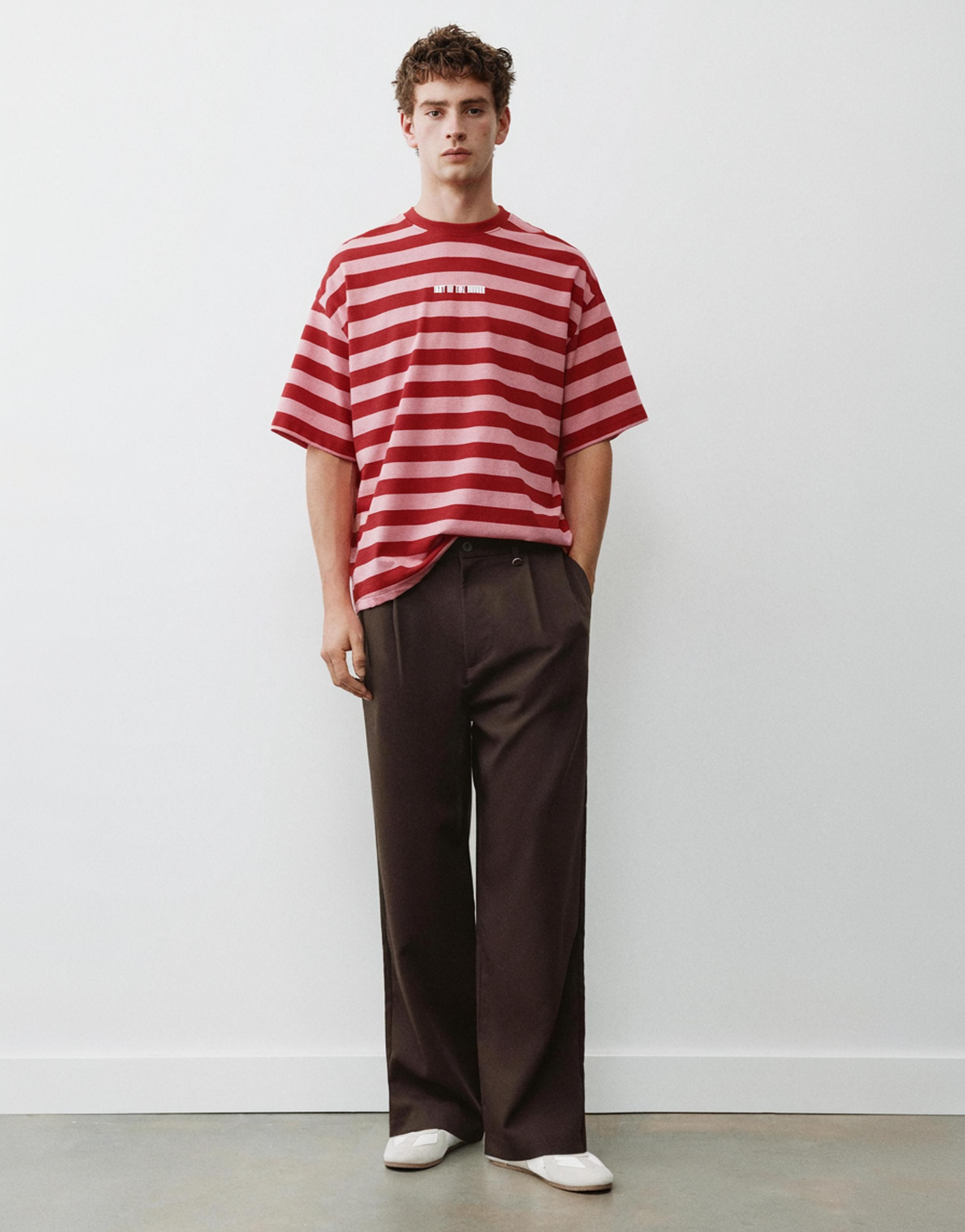 Tailored darted trousers — Brown