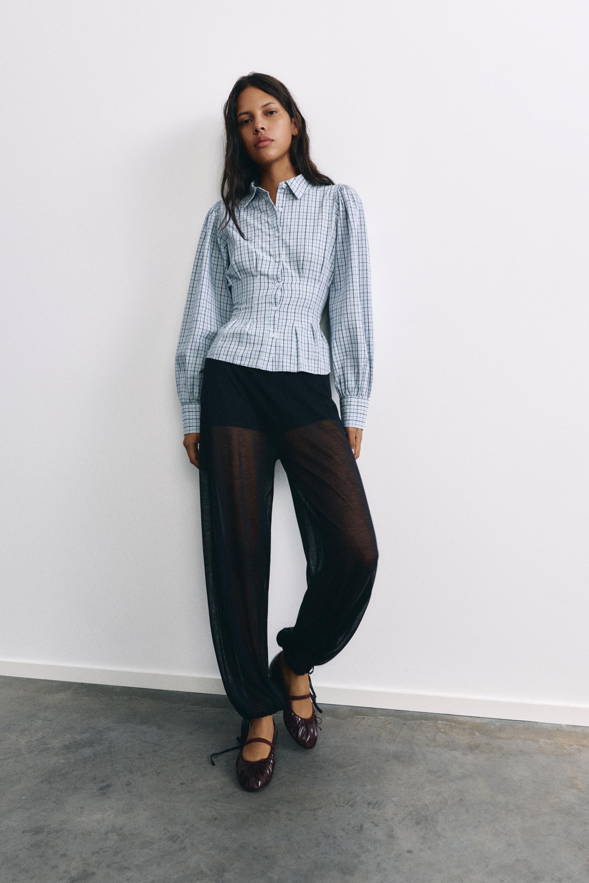 Pull&Bear Ekose slim fit gömlek görsel 4