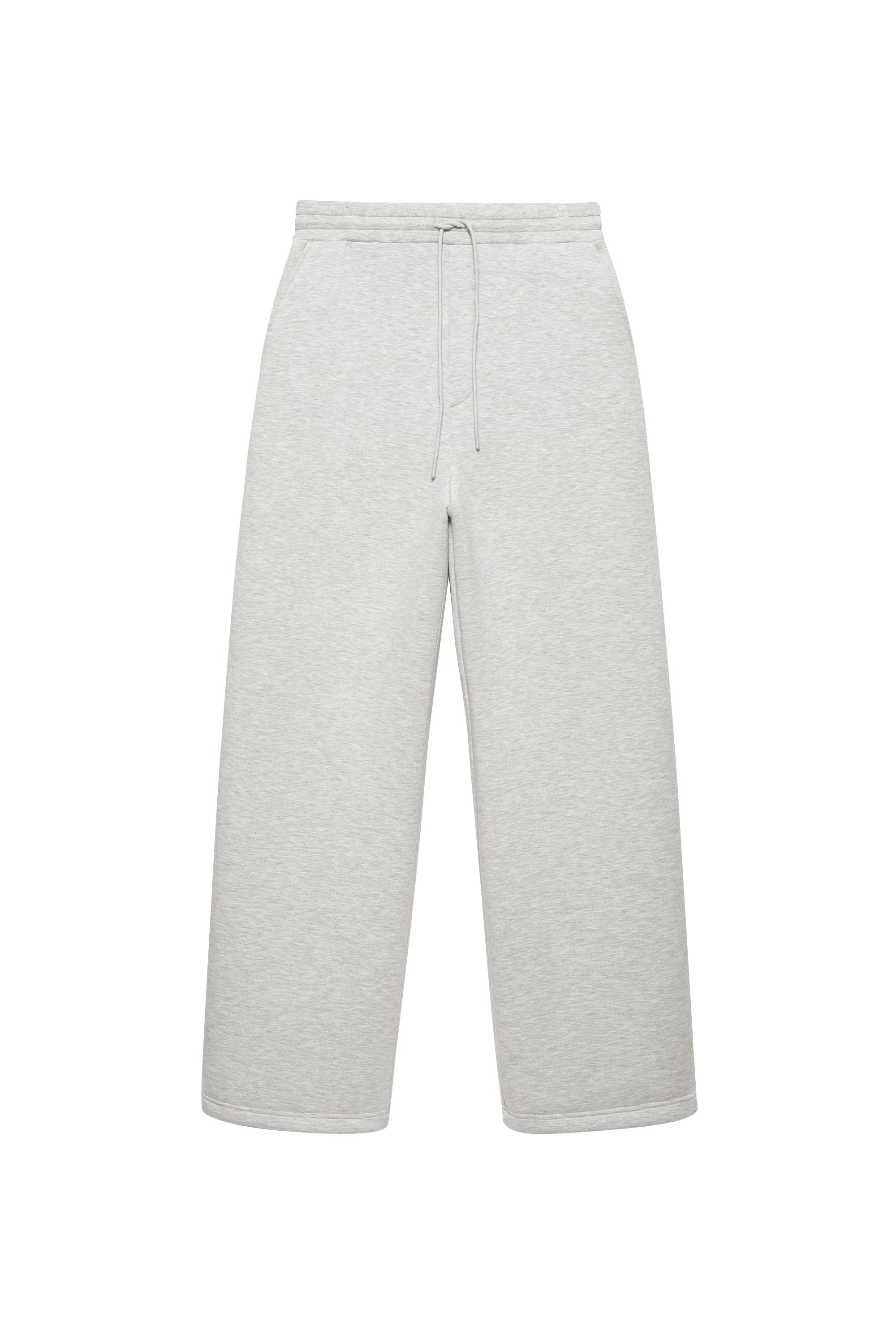 Pull&Bear Sentetik kauçuk kumaş görünümlü baggy pantolon
