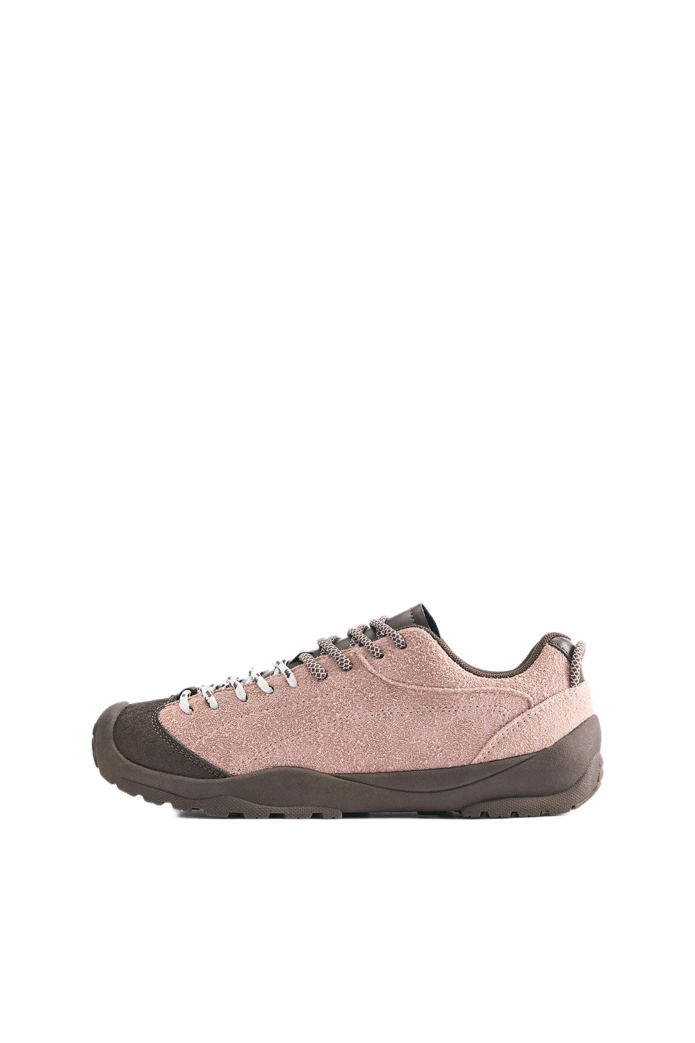 Leather trekking trainers — Pink