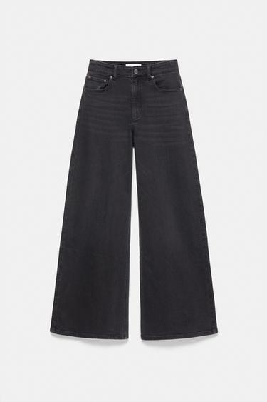 Super wide-leg comfort jeans — Black 6