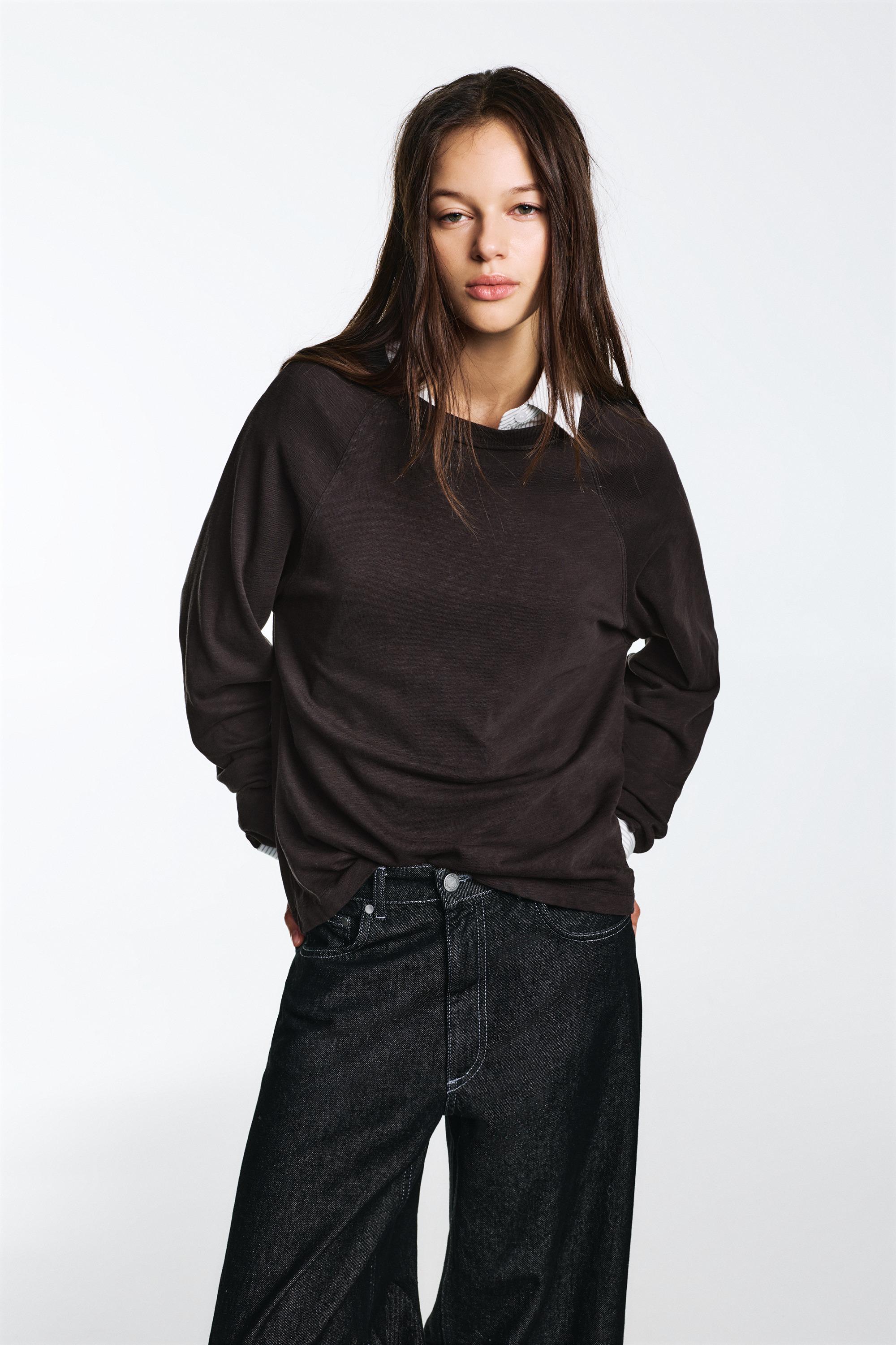 Maglietta Maniche Lunghe Raglan