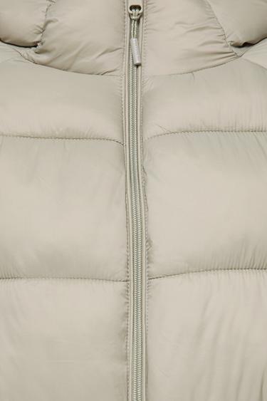 Hooded puffer jacket — Pale khaki 8
