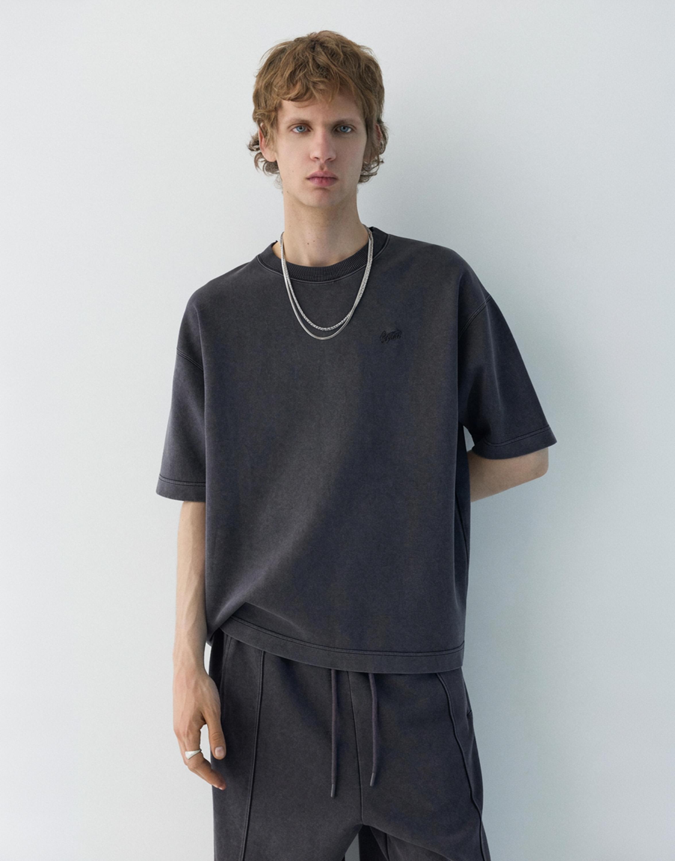 Soluk efektli STWD t-shirt - Görsel 25