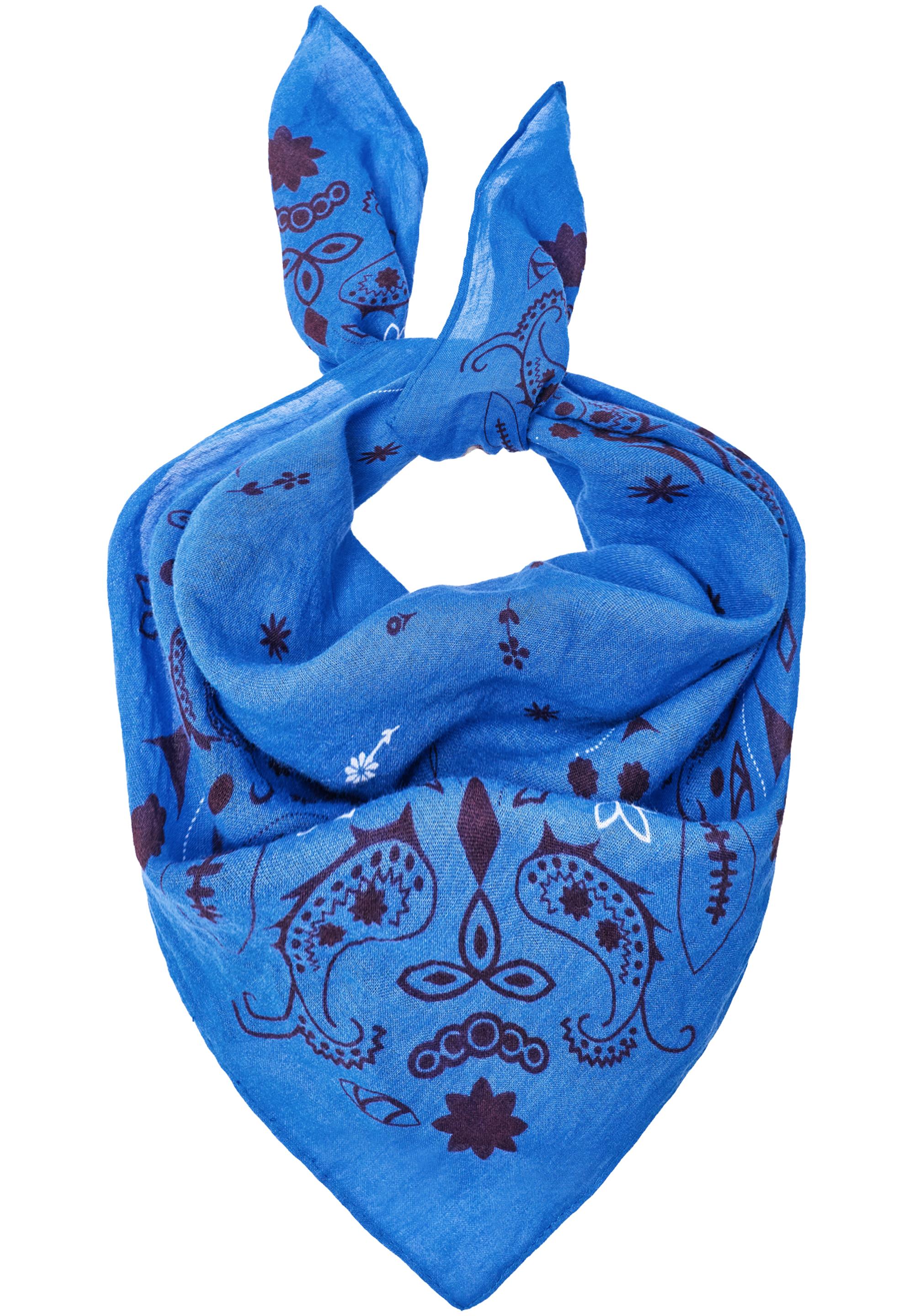 Blue printed bandana — Blue